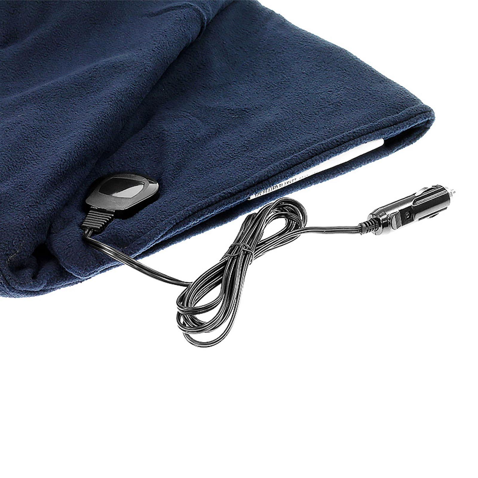 Heated Electric Car Blanket 150x110cm 12V Blue Bunnings Australia