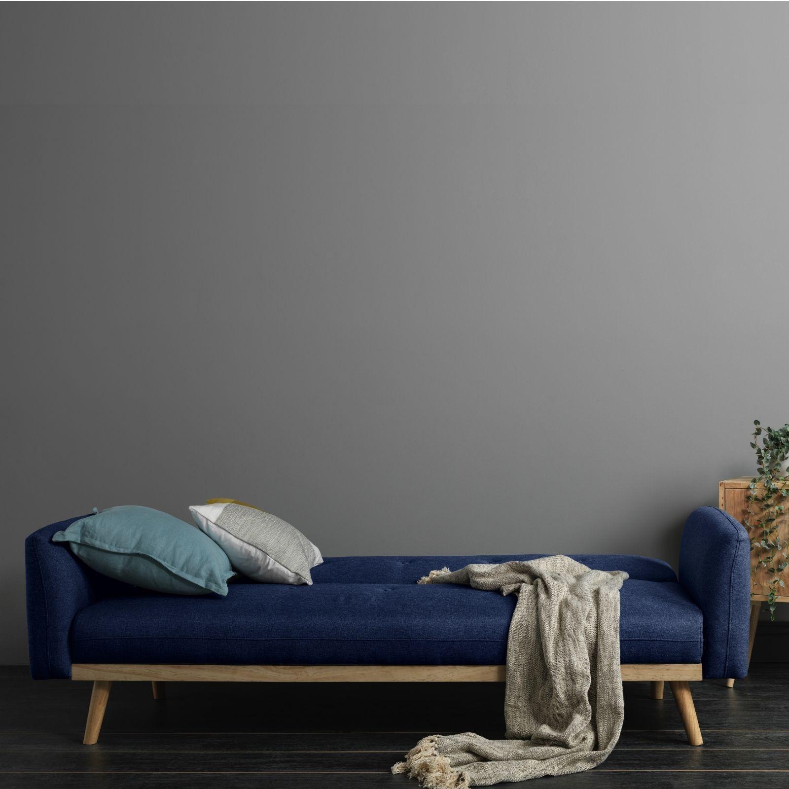 Nicholas 3Seater Blue Foldable Sofa Bed Bunnings Australia