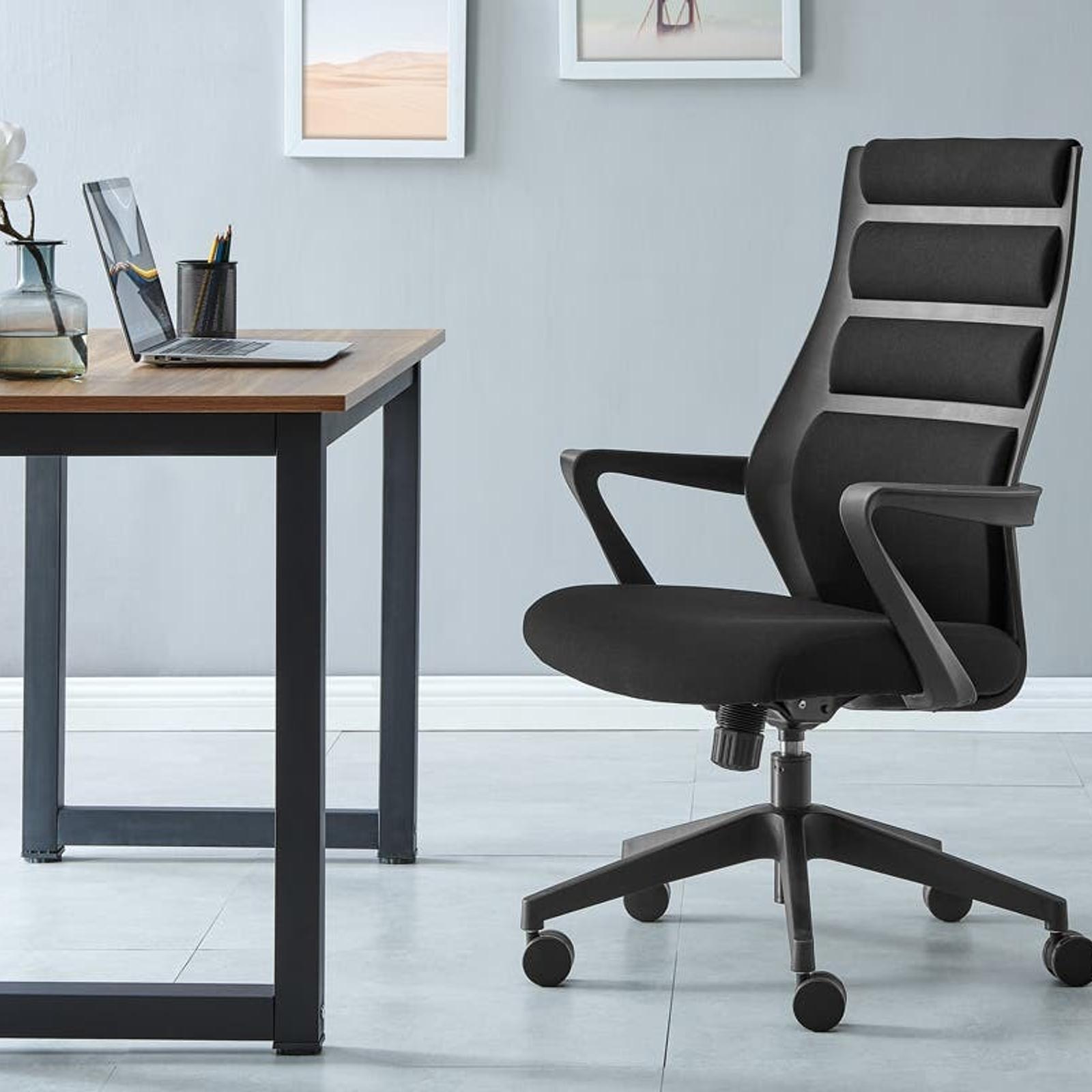 Ergolux 109.5cm Copenhagen Computer Office Chair Black/Black