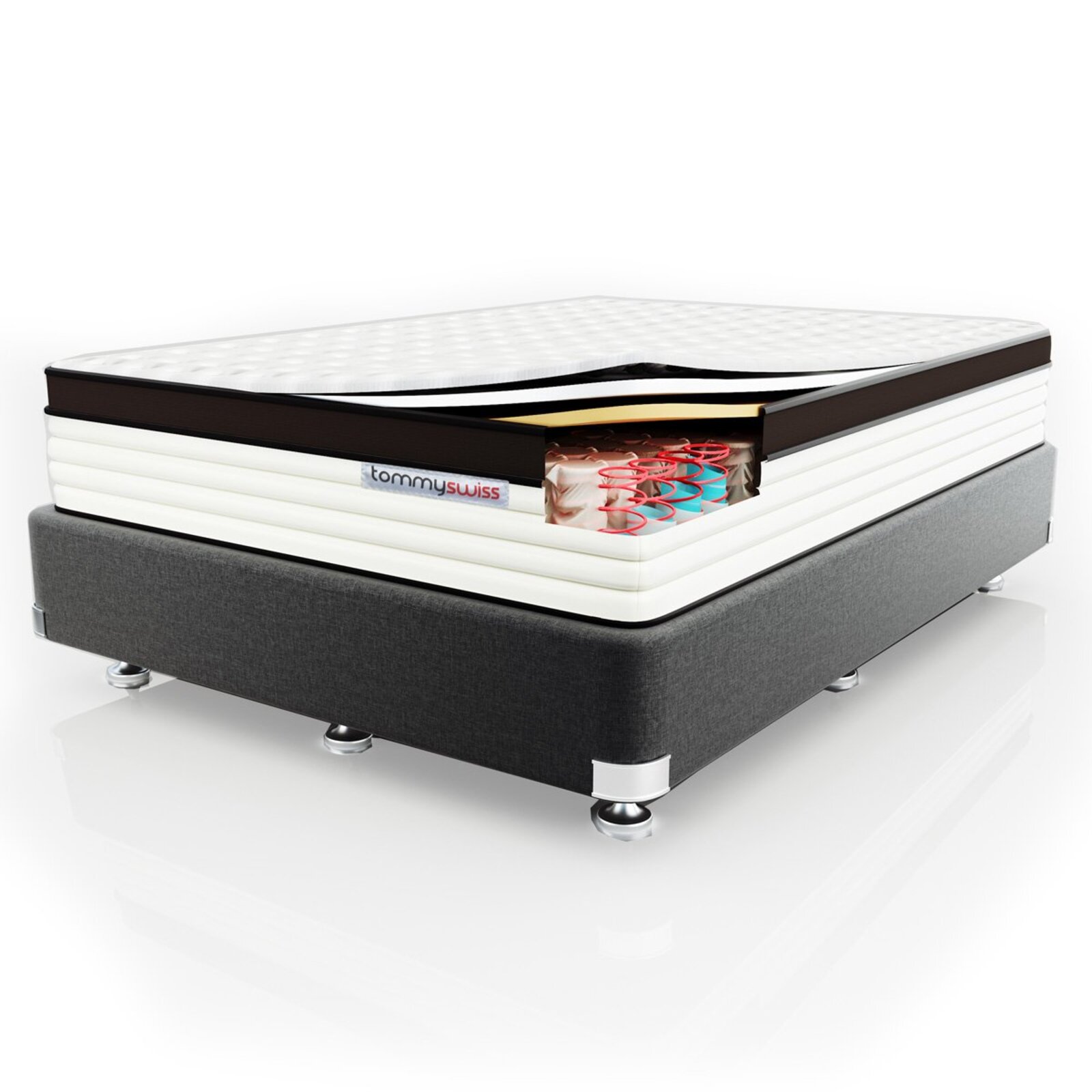 Hampton King Pocket Spring Mattress With Latex Bunnings Australia