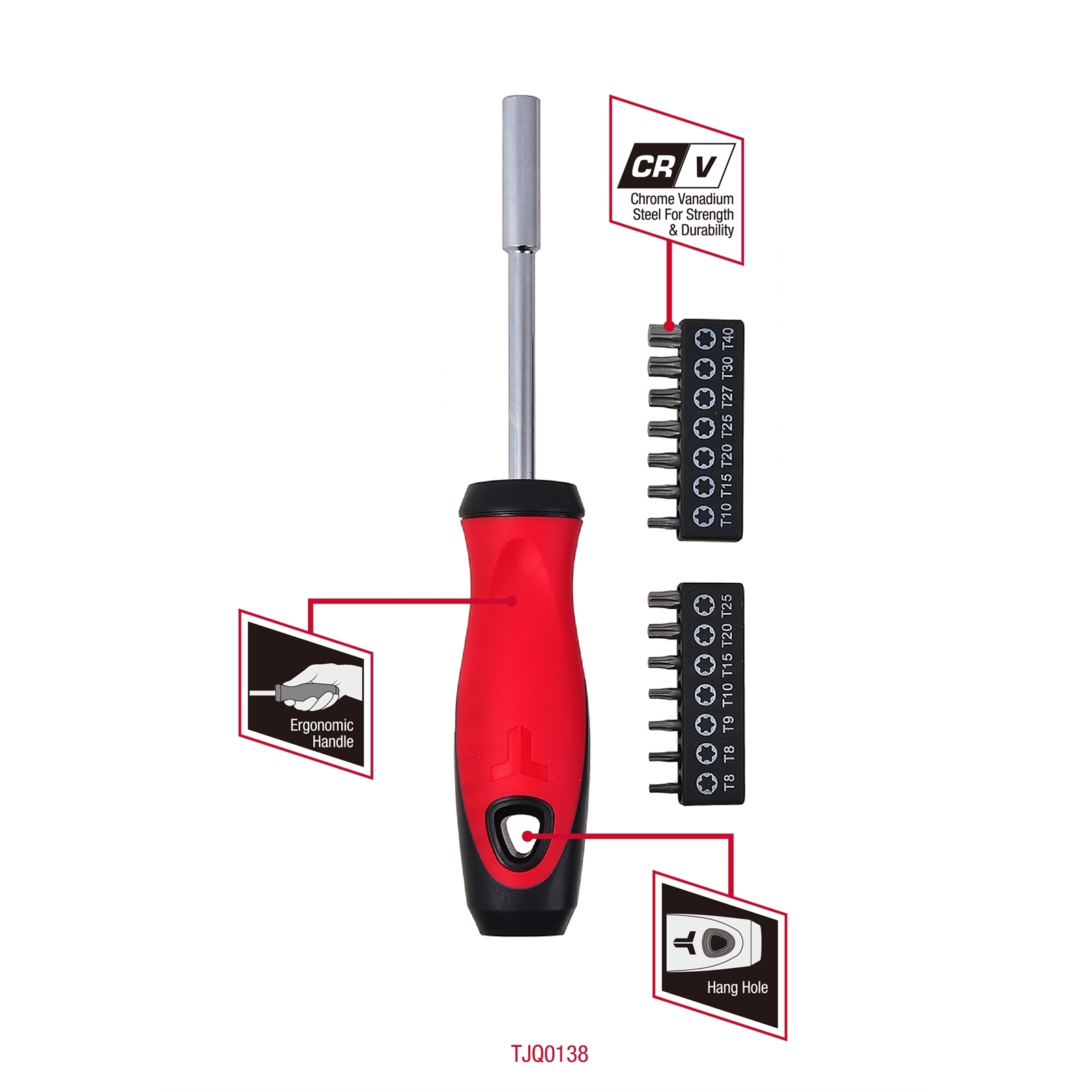 Trojan 15 Piece Torx Screwdriver & Bit Set Bunnings Australia