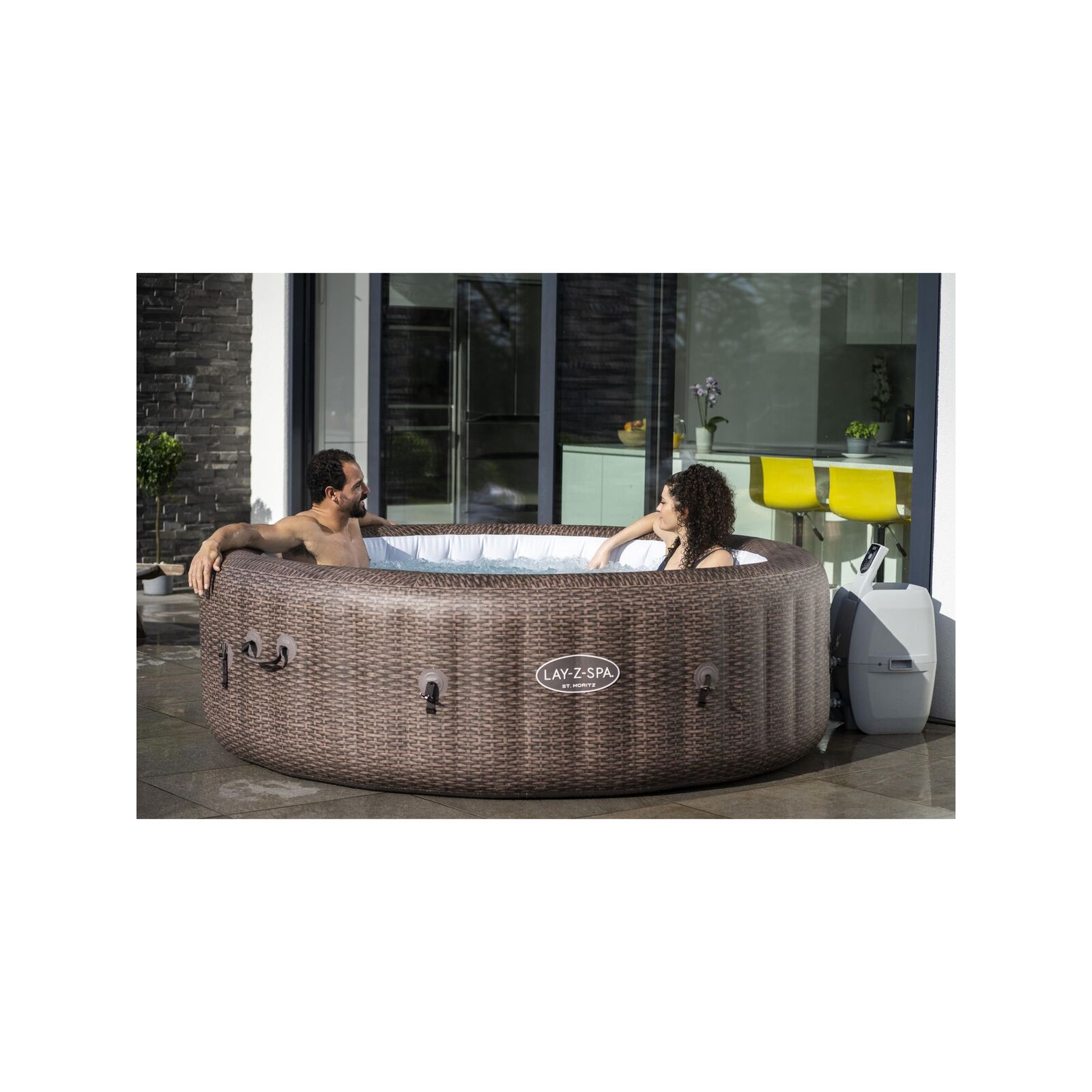 Bestway 216 x 71cm LayZSpa St Moritz Airjet Inflatable Spa Bunnings
