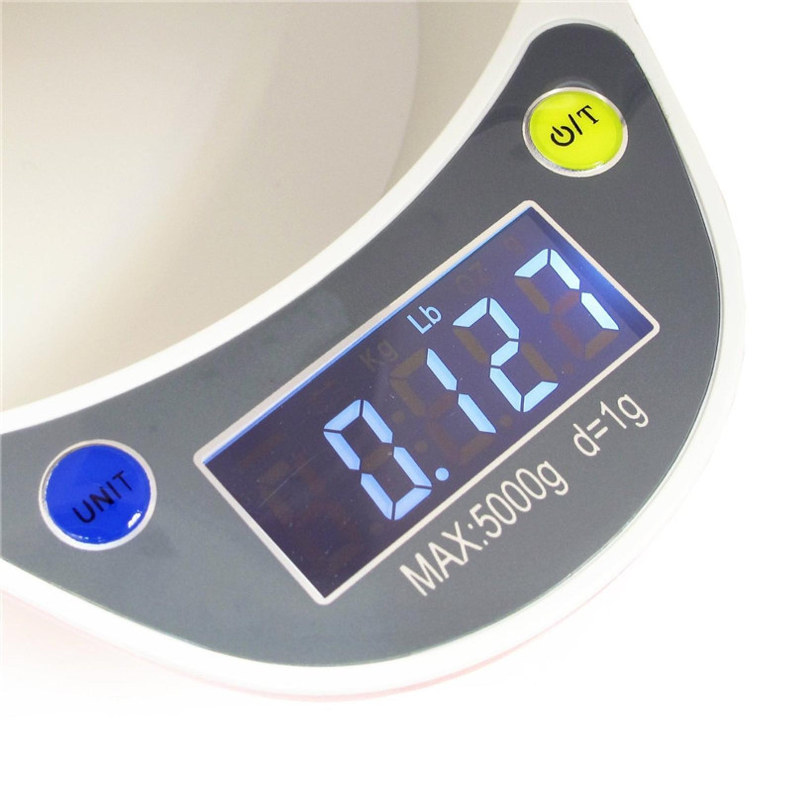 TODO 5kg Digital Kitchen Scale w/ Bowl 1g Graduation Bunnings Australia