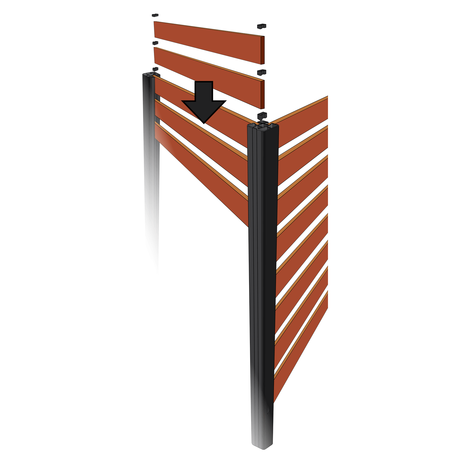 Whites 1970mm Screen Up Corner Post Bunnings Australia