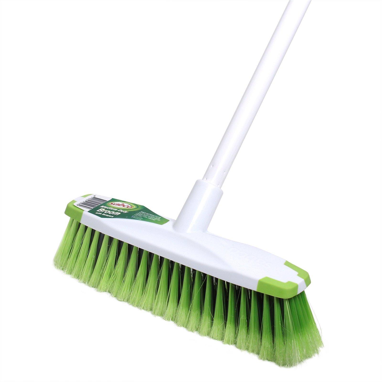 Sabco Medium Duty White Broom With Protective Bumpers Bunnings Australia