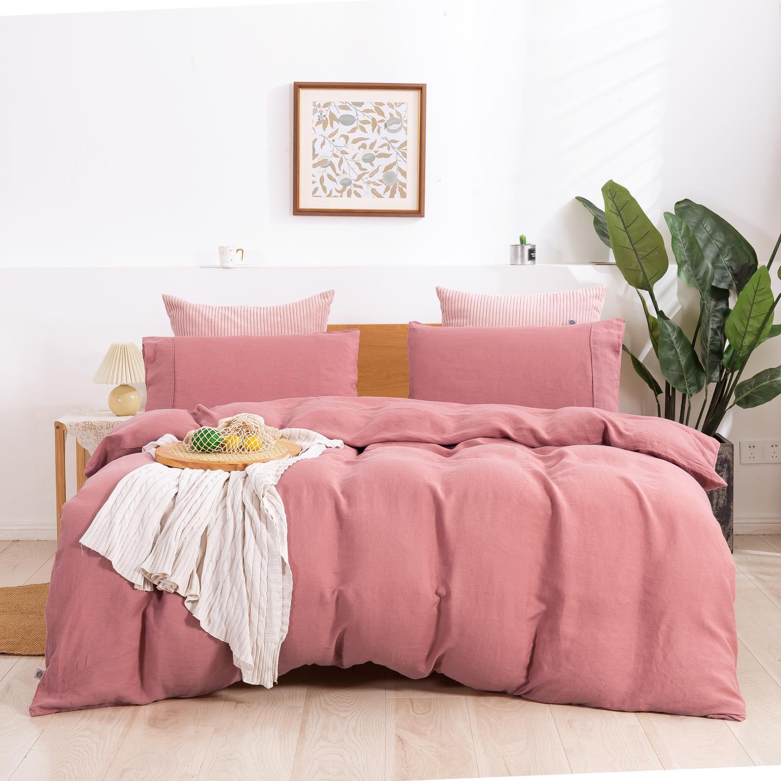 Natural Home Linen 100 European Flax Linen Quilt Cover Set Double Bed