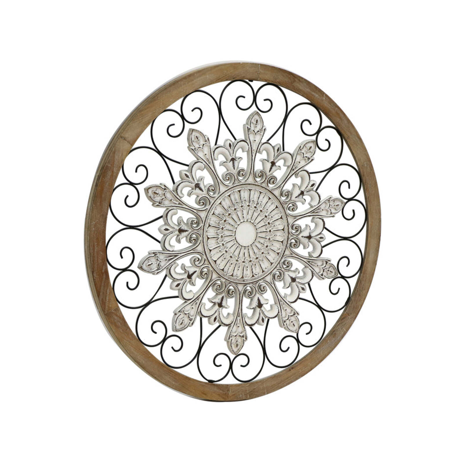 XL Decorative Fleur Moulded Round Indoor Wall Art Bunnings Australia