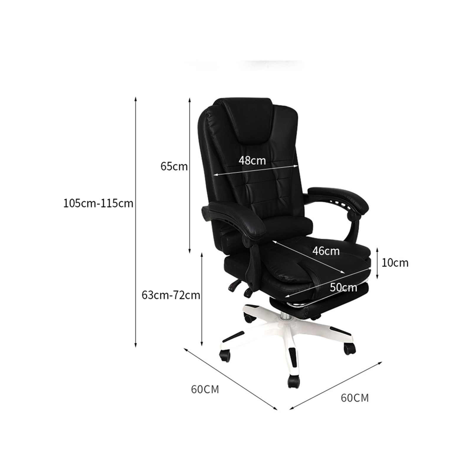 Levede Office Chair Study Gaming Computer Racing PU Leather Executive