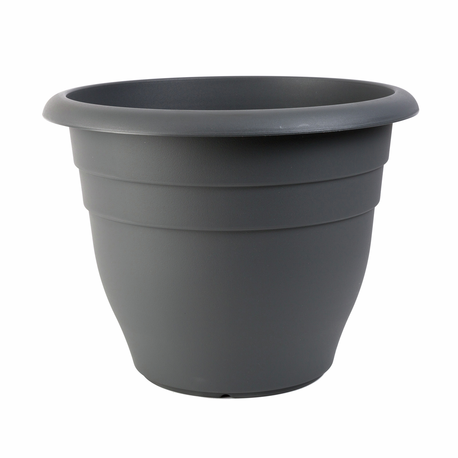 Northcote Pottery 400mm Graphite Villa Round Plastic Pot Bunnings