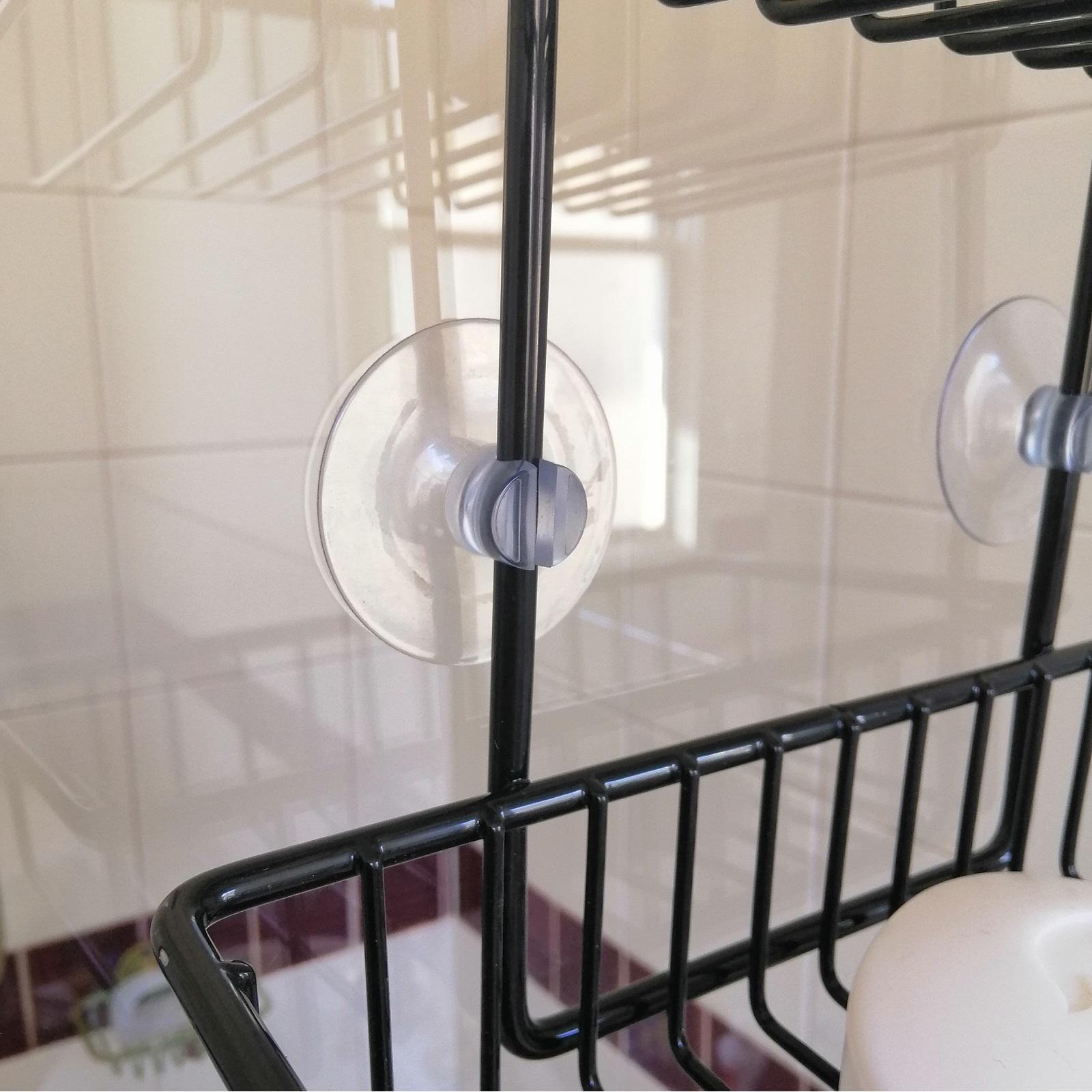Barelli Black Over Screen Bathroom Shower Caddy With Hooks Bunnings