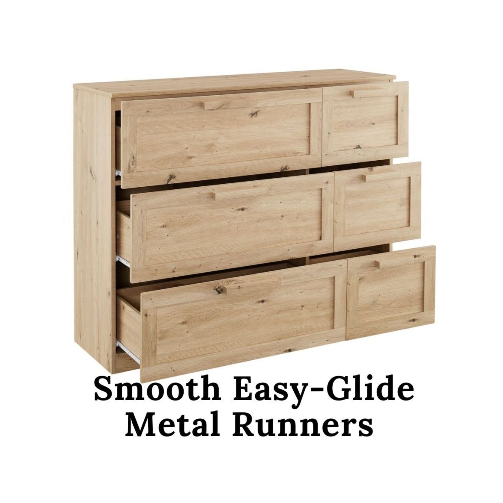 Cosmoliving Allure Chest Of 6 Drawers Dressers Tallboys + 2 Bedside