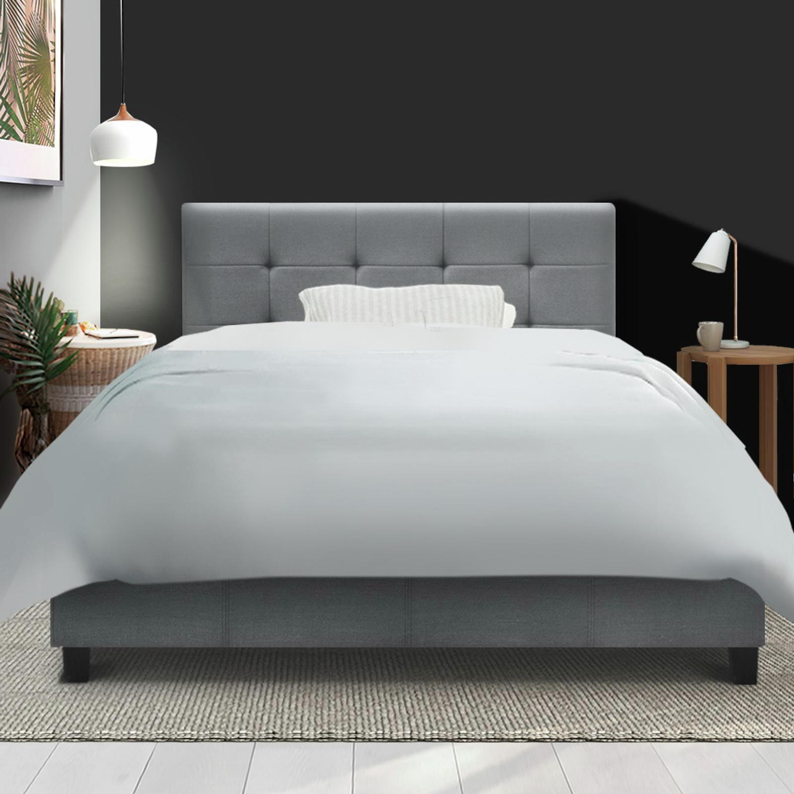 Artiss King Single Size Bed Frame Base Mattress Platform Fabric Wooden