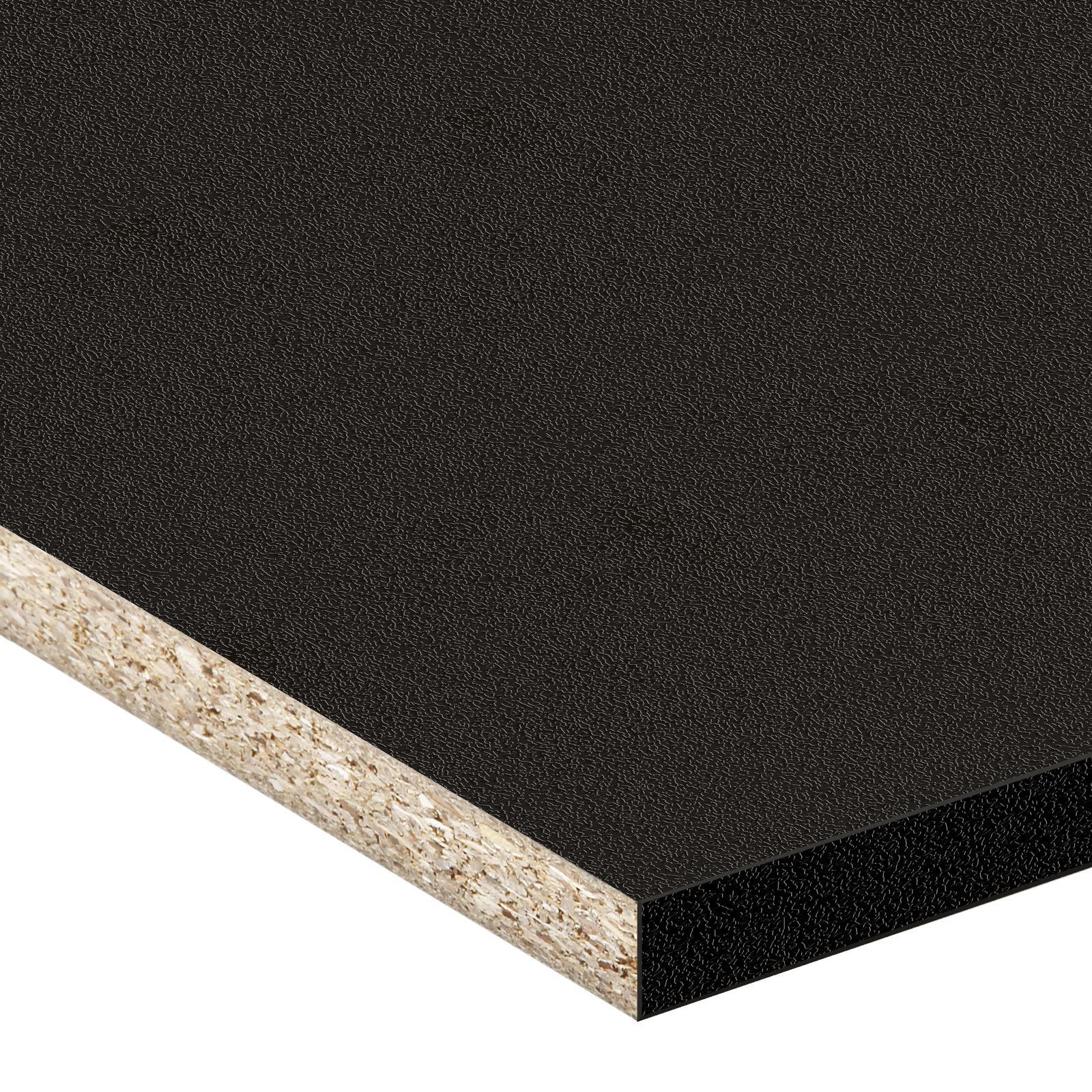 1800 x 295mm 16mm Melamine Black Texture Bunnings Australia