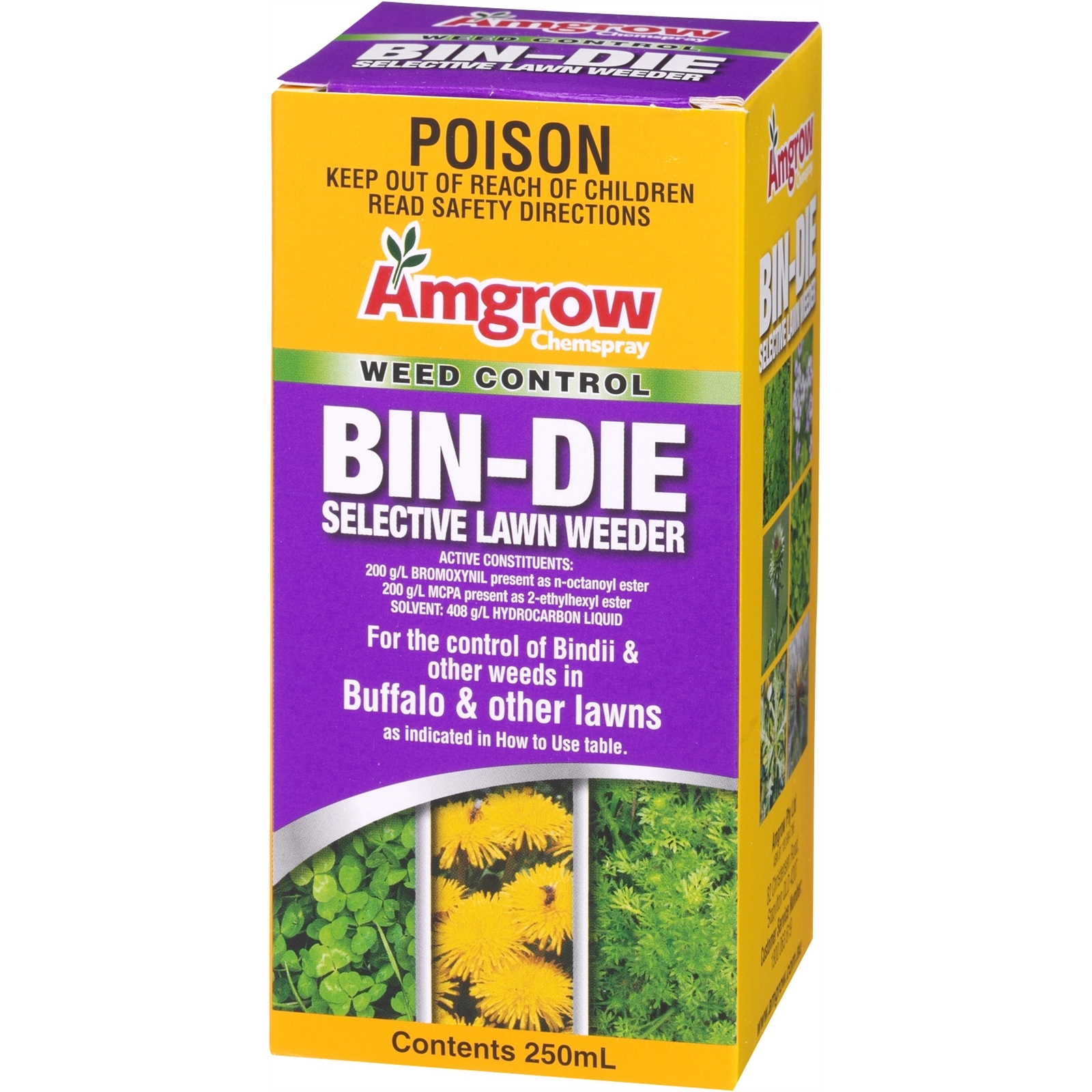 Amgrow 250ml BinDie Selective Lawn Weeder Bunnings Australia