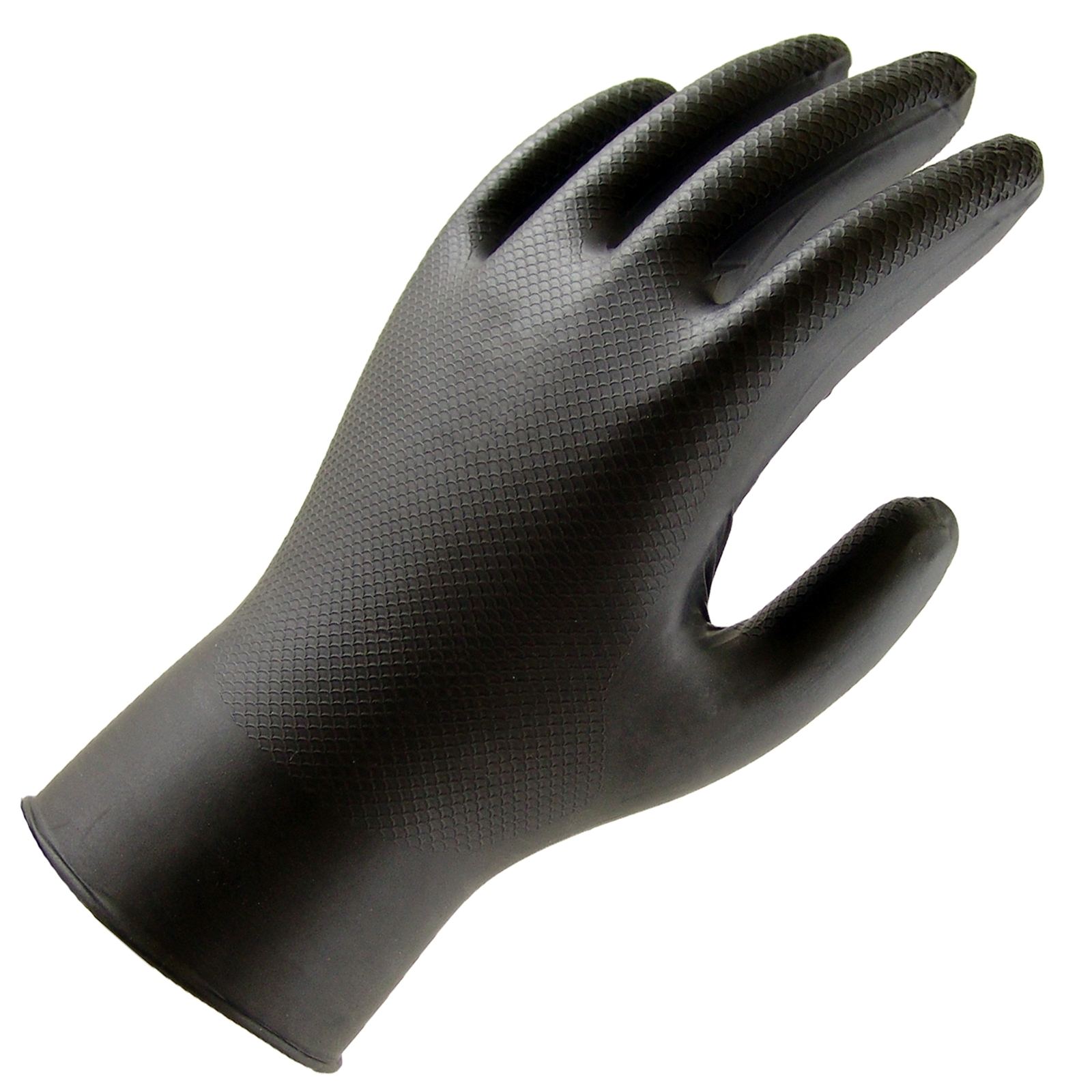 Lynn River Grippaz XLarge 10pack Black Disposable Nitrile Fishscale