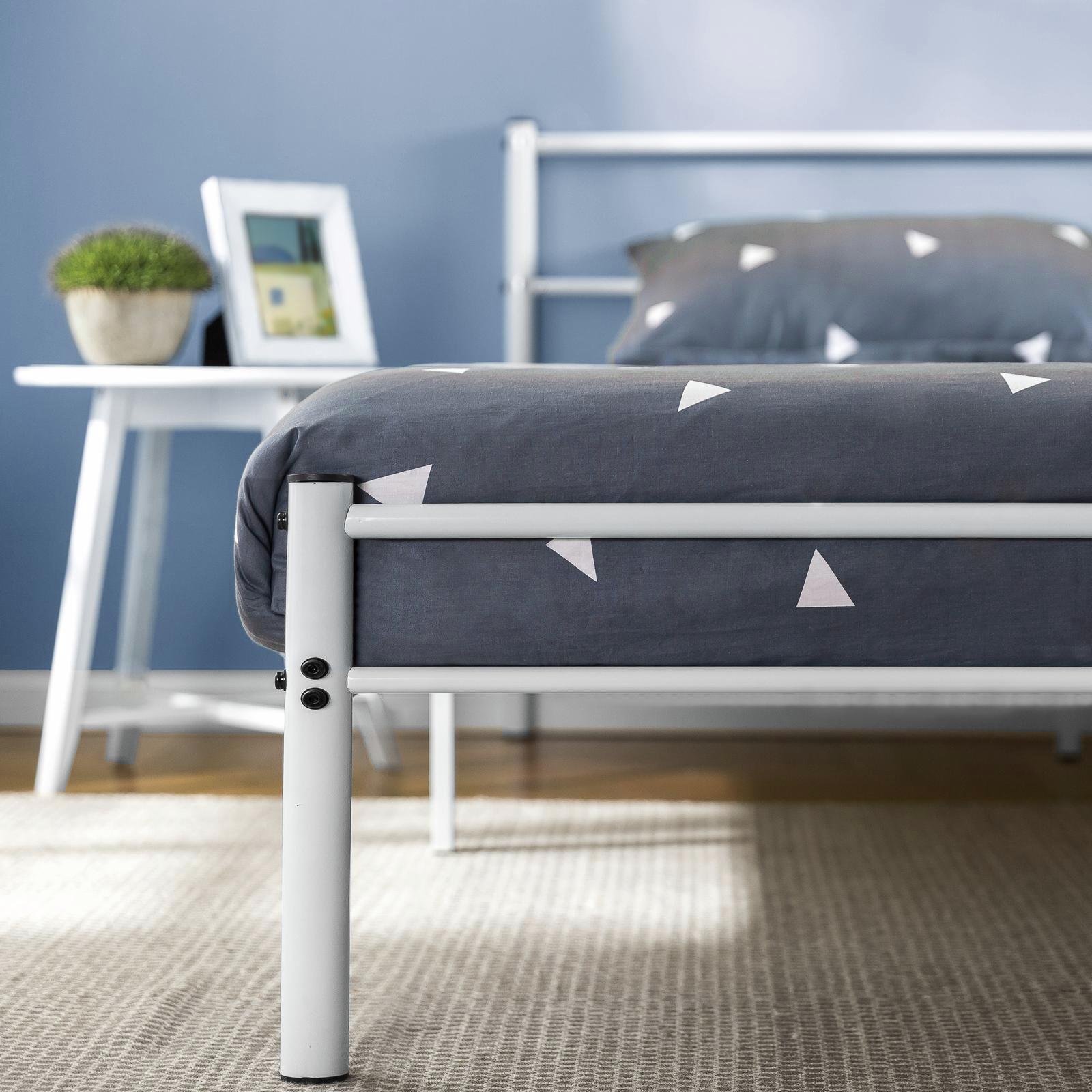 Zinus Metal Bed Frame Base White Double Bunnings Australia