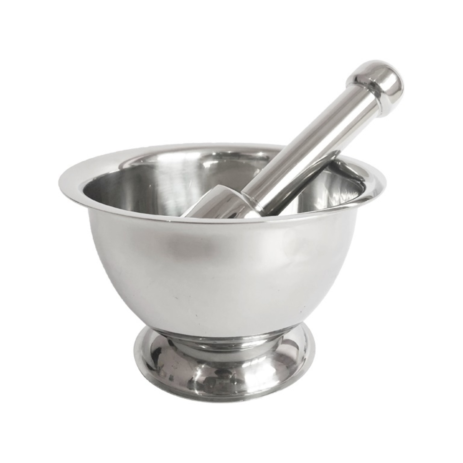 12cm Stainless Steel Mortar And Pestle Set Herbs Grinder Bunnings