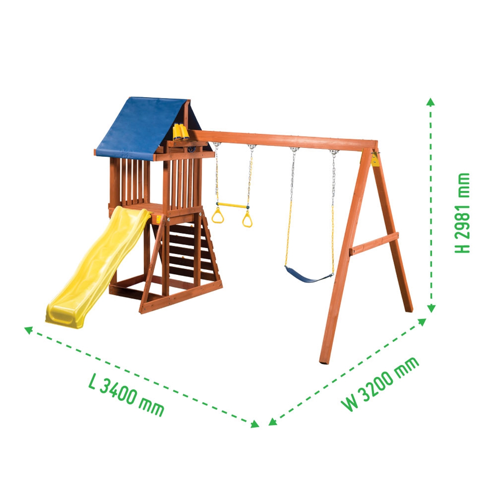 Swing Slide Climb Flinders Play Set Bunnings Australia