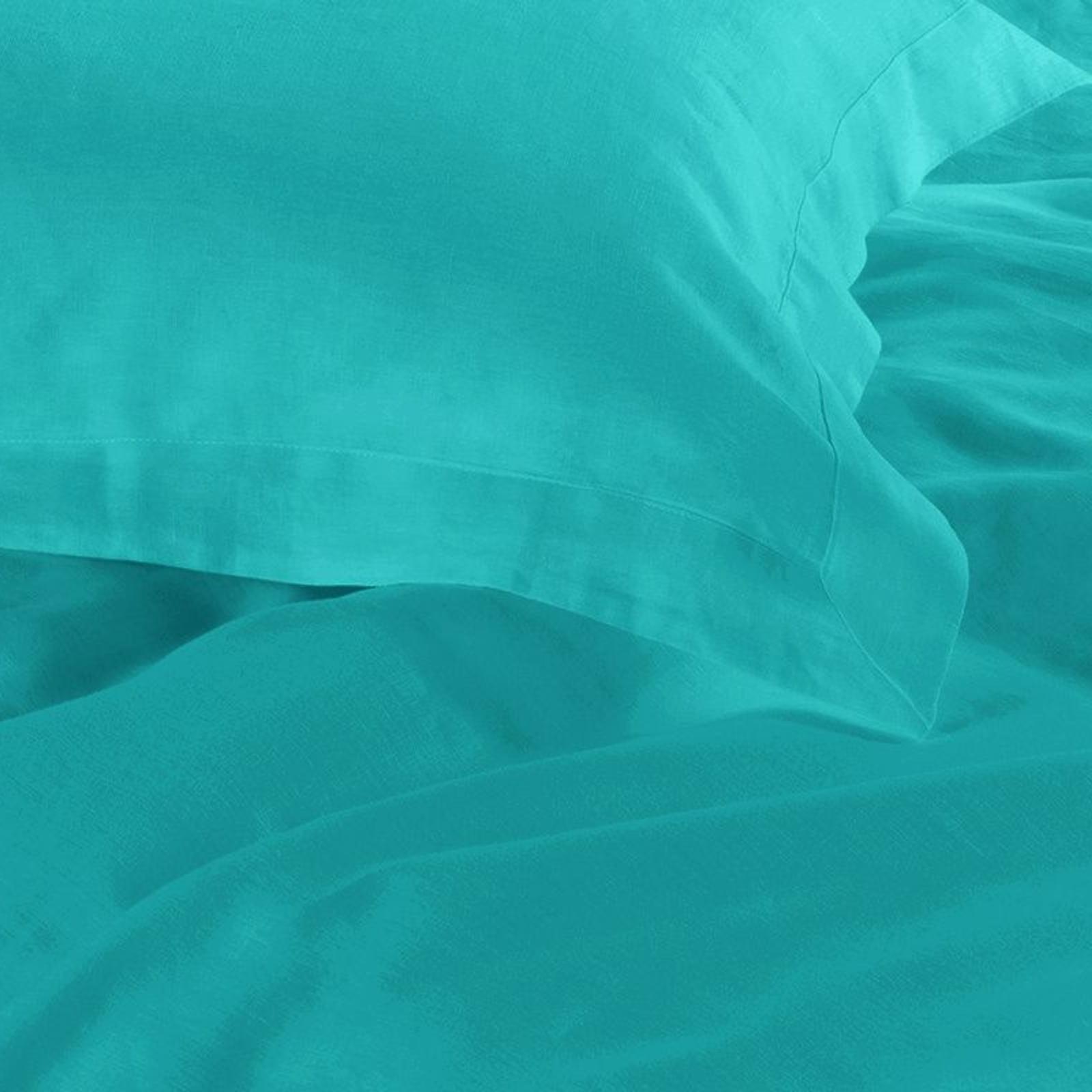 Fabric Fantastic 1000TC Tailored Single Size Teal Quilt/Doona/Duvet Cover Set Bunnings Australia