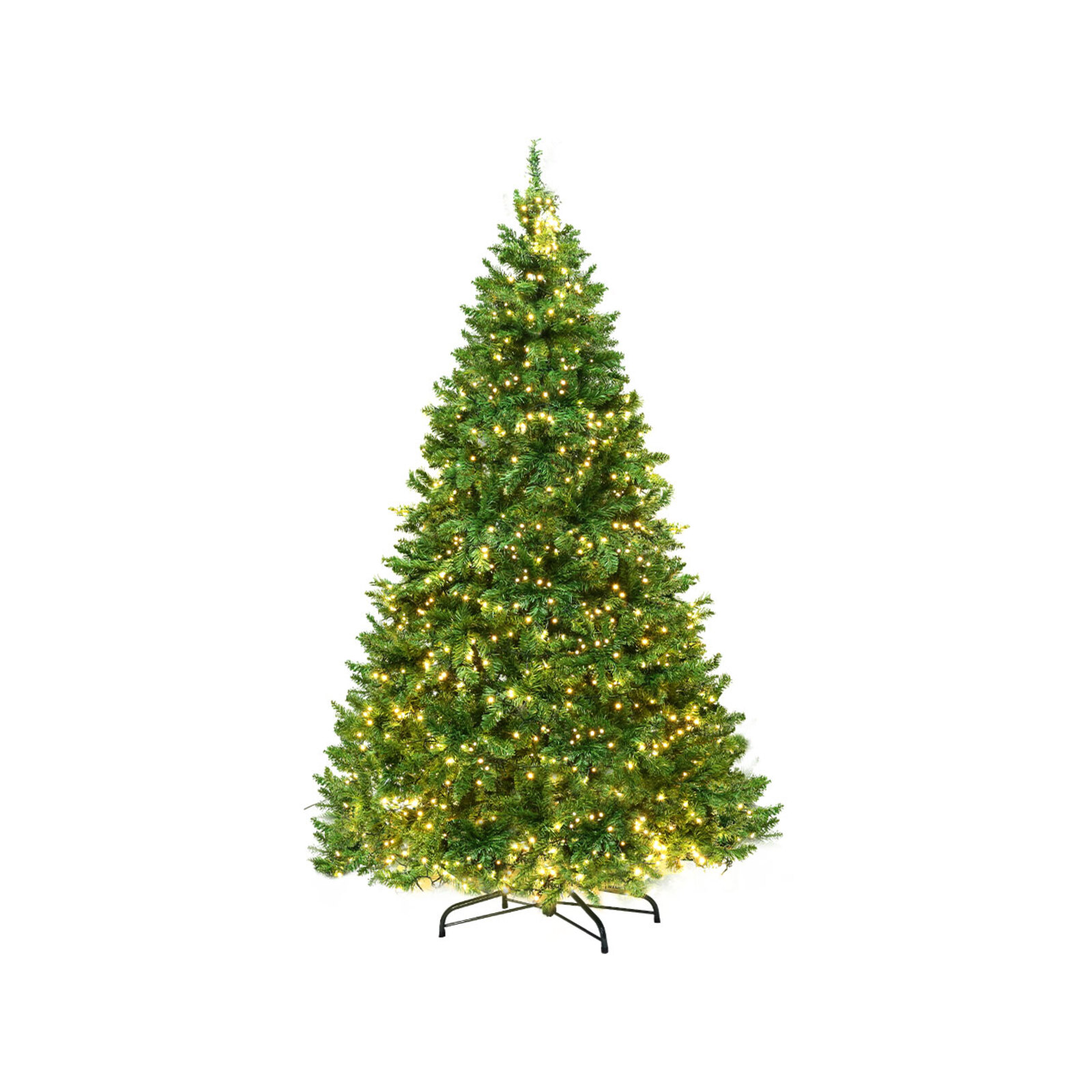 Jingle Jollys Christmas Tree 2.1M 7FT LED Pre Lights Warm White