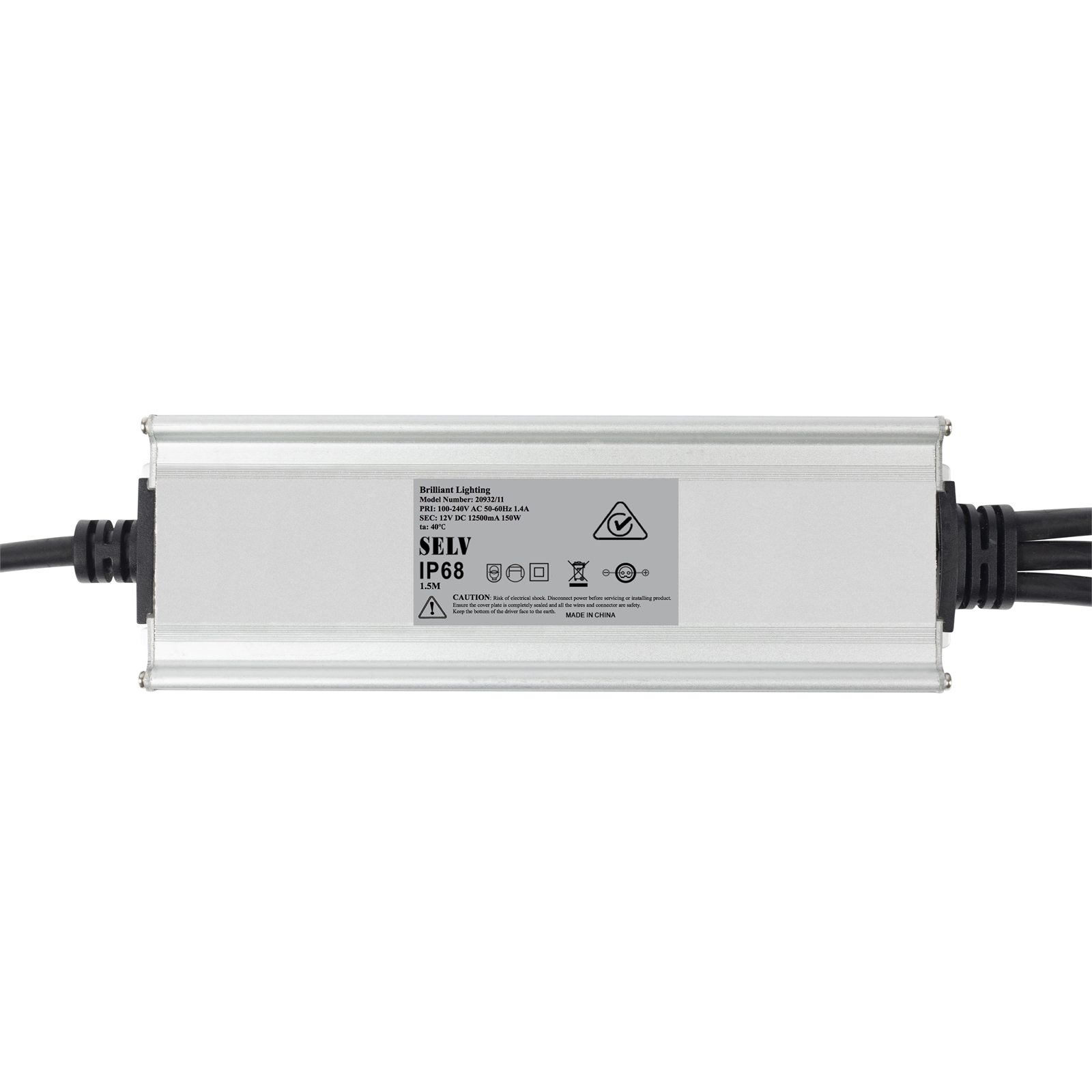 Brilliant Lighting 12V 150W D.I.Y. DC Universal LED Garden Transformer