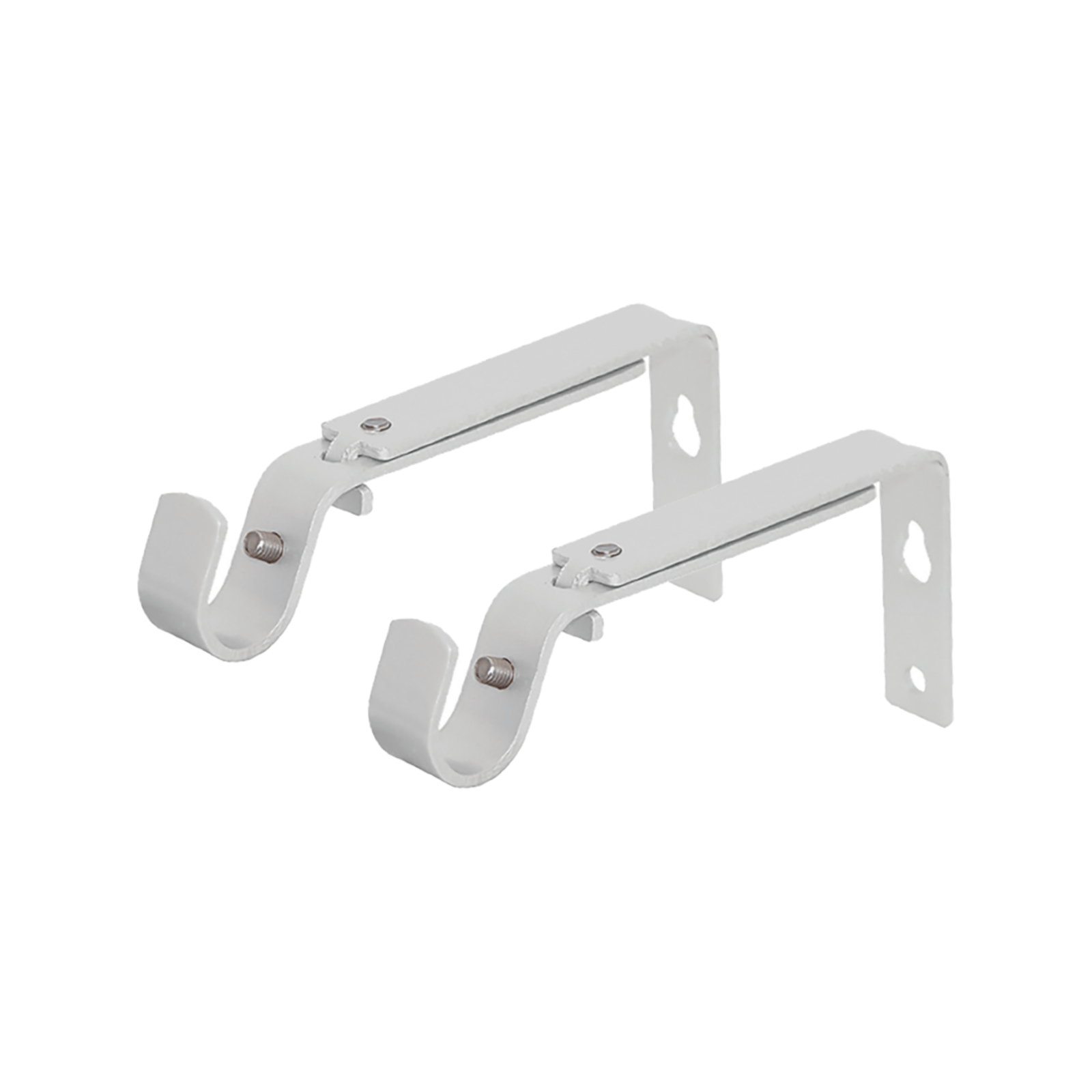 Pillar 25mm White Curtain Rod Adjustable Bracket 2 Pack Bunnings