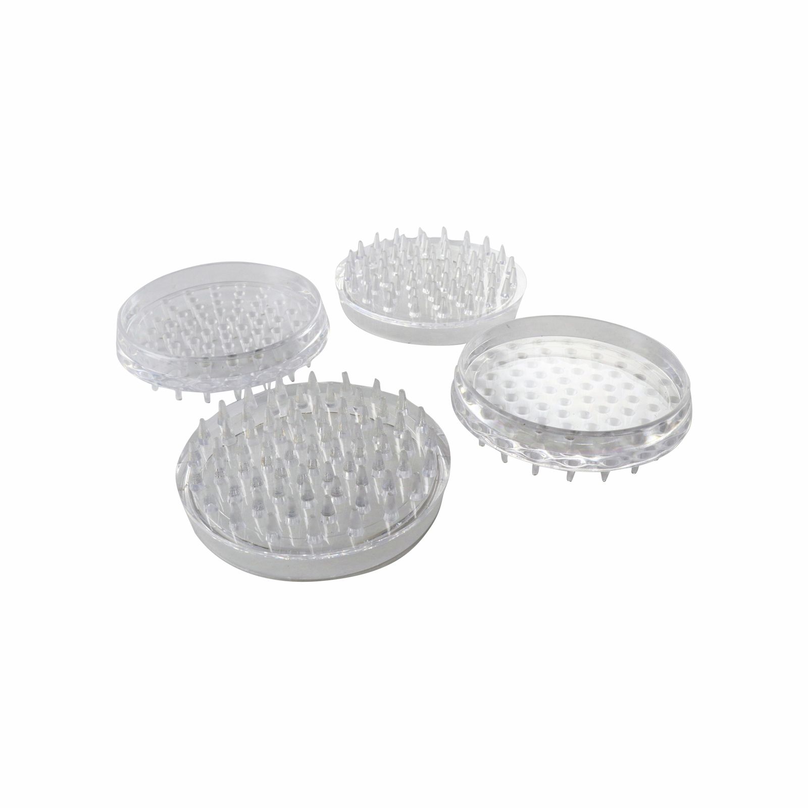 Surface Gard 60mm Clear Round Spike Castor Cups Bunnings Australia