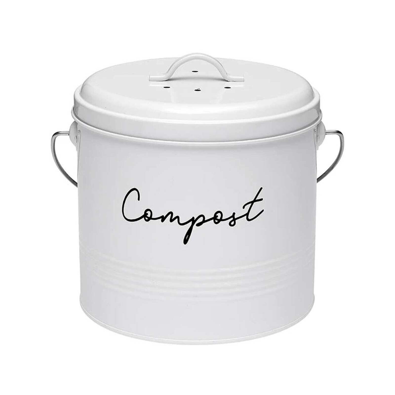 Ladelle Eco White Compost Bin w/ Charcoal Filter Bunnings Australia