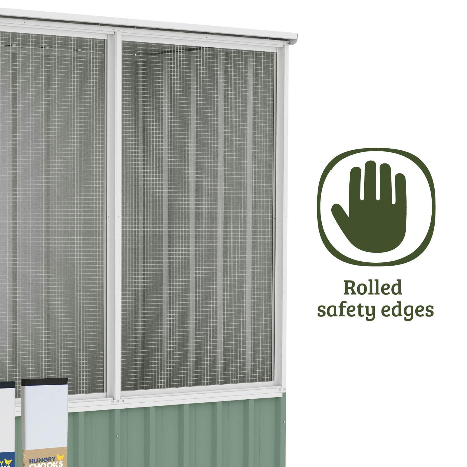 Organic Garden Co 1.52 x 0.78 x 1.8m Pale Eucalypt Chicken Coop