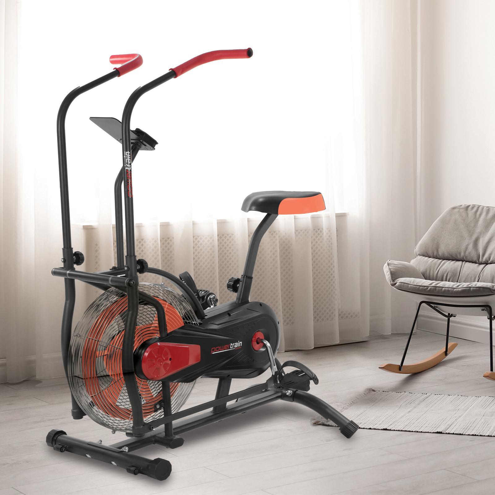 PowerTrain Red Air Resistance Exercise Bike Bunnings Australia