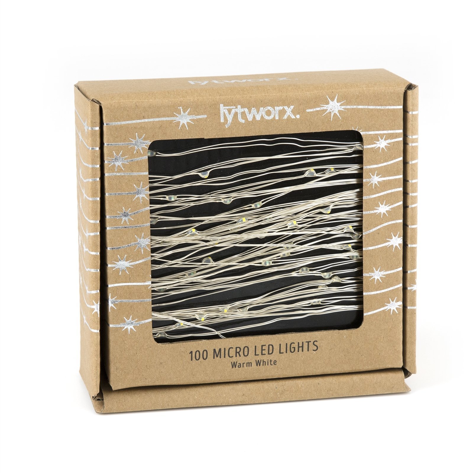 Lytworx Warm White Battery Operated 100 Copper Wire Led Lights
