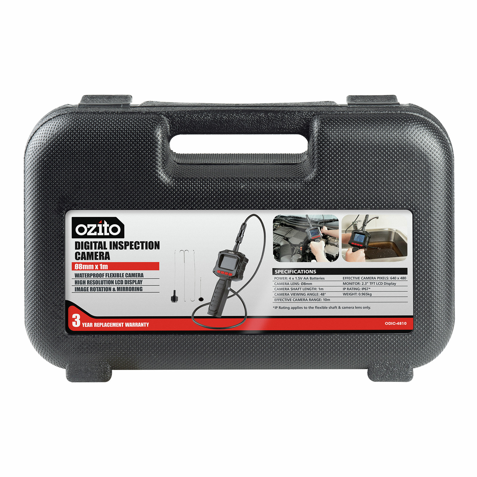 Ozito Ø8mm x 1m Digital Inspection Camera Bunnings Australia