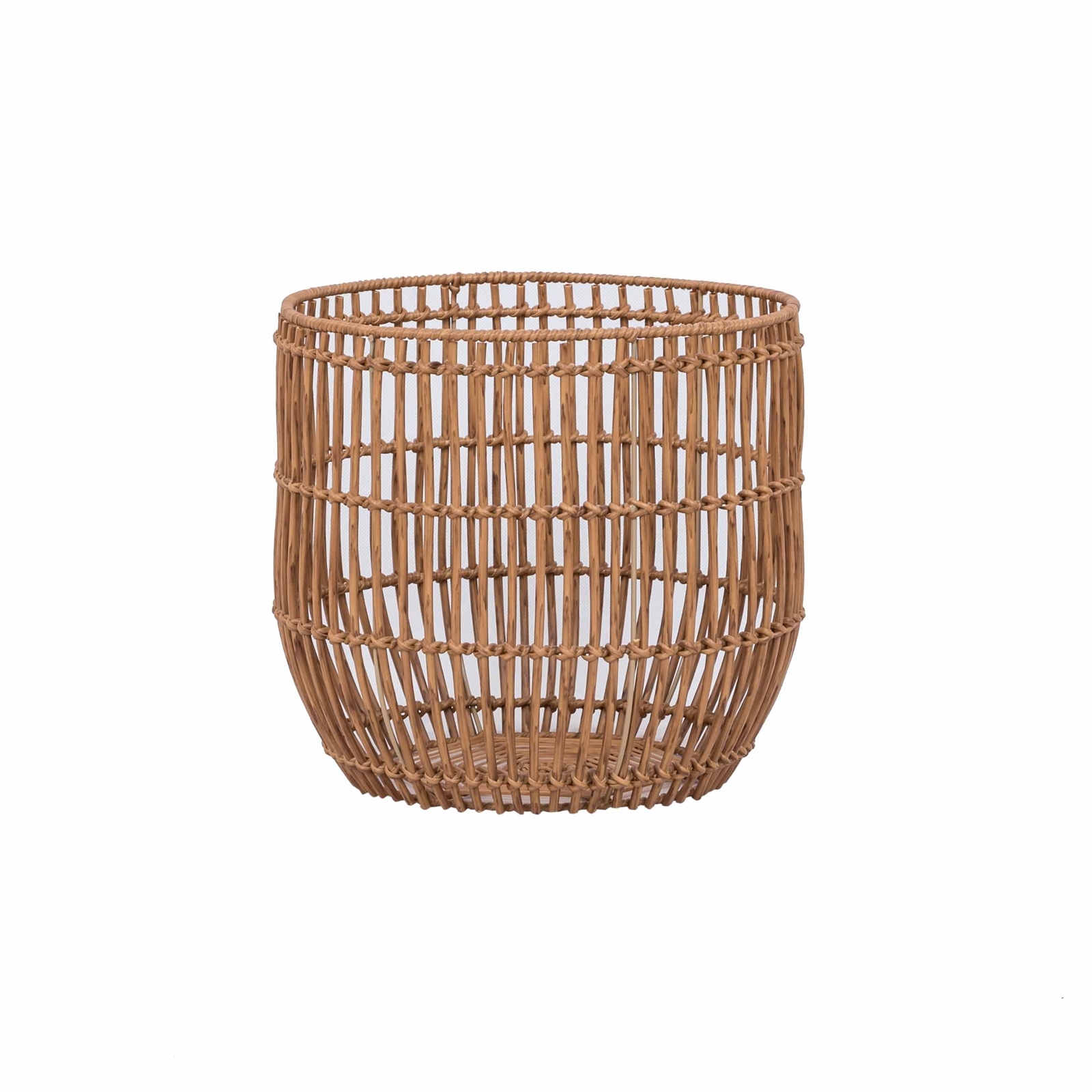 Lotus 28 x 26cm Light Brown Small Rattan Woven Basket Bunnings Australia