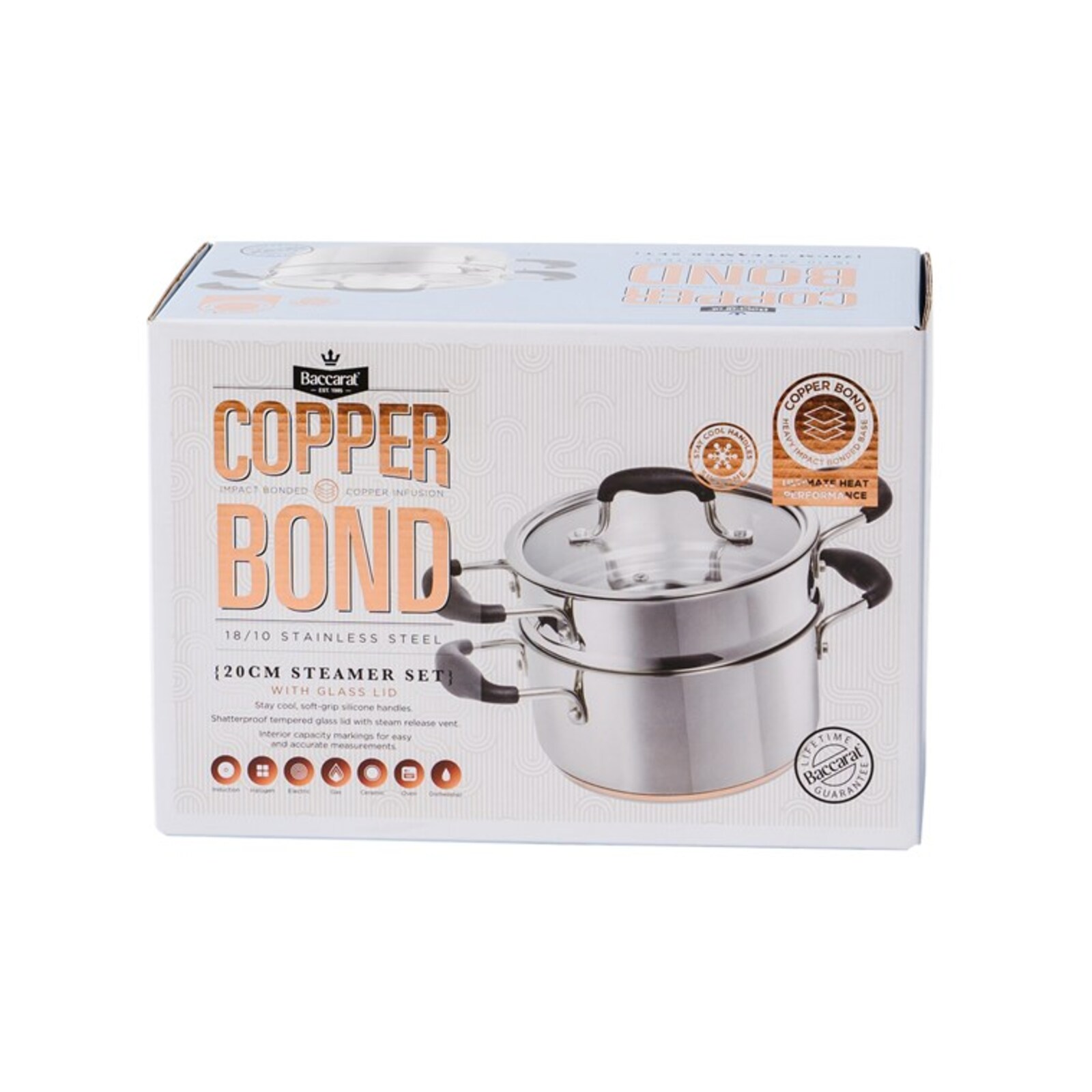 Baccarat Copper Bond Steamer Set 20cm Bunnings Australia