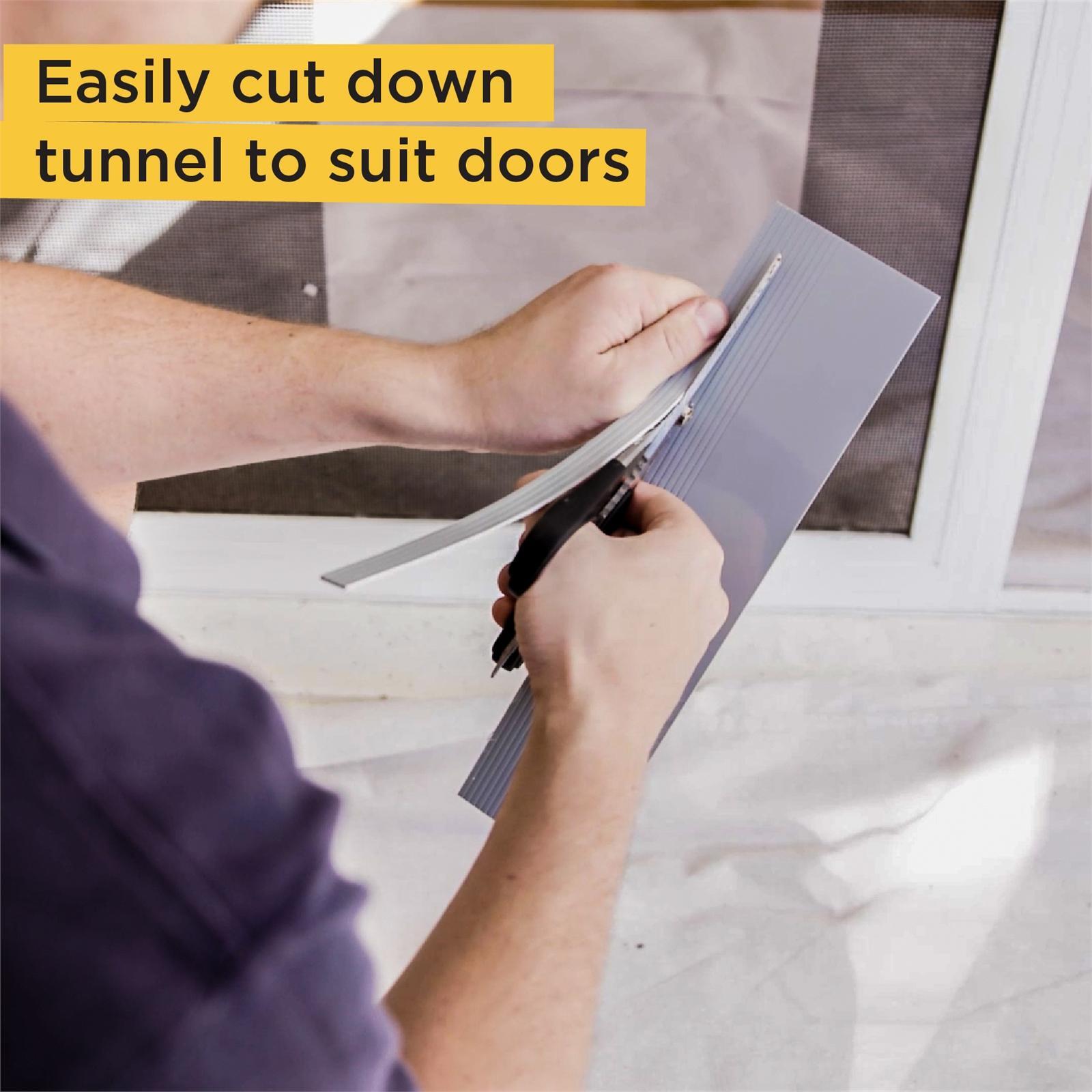 Hakuna Pets Extra Large Black Deluxe Aluminium Pet Door Bunnings