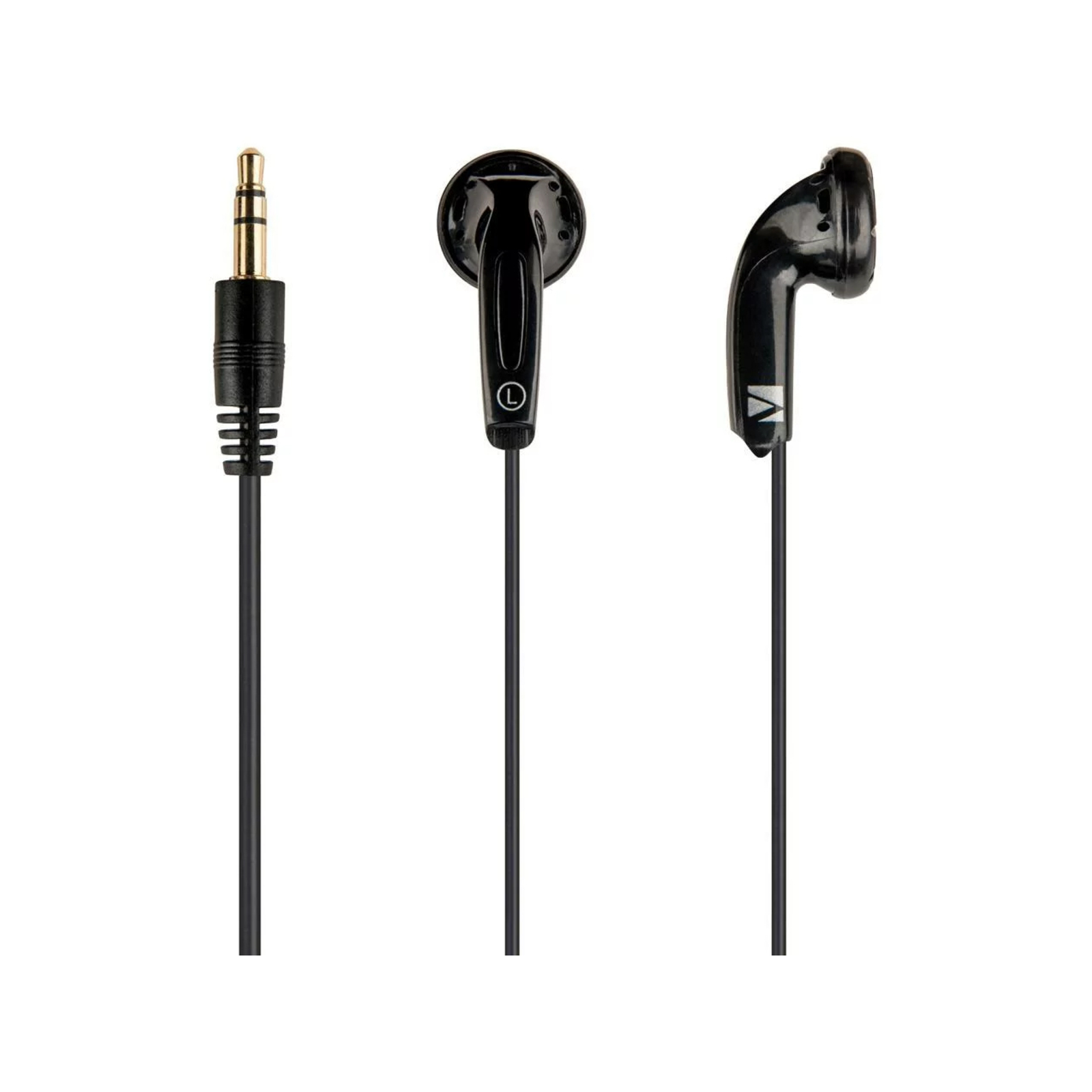 Verbatim Earbud Stereo In Ear Headphones Set Black Bunnings Australia