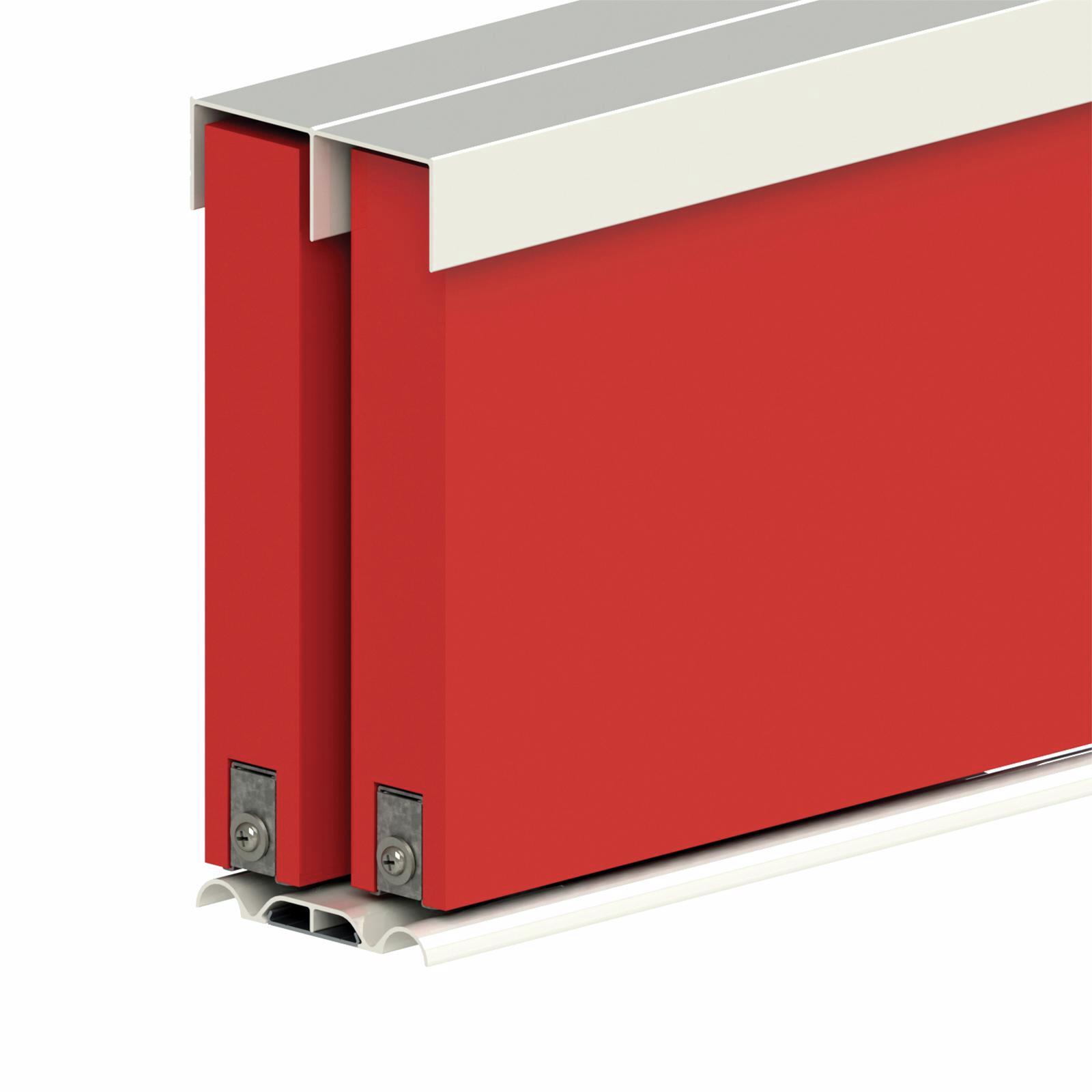 Cowdroy 1620mm Clear Anodised Robemaker Wardrobe Door Track Set