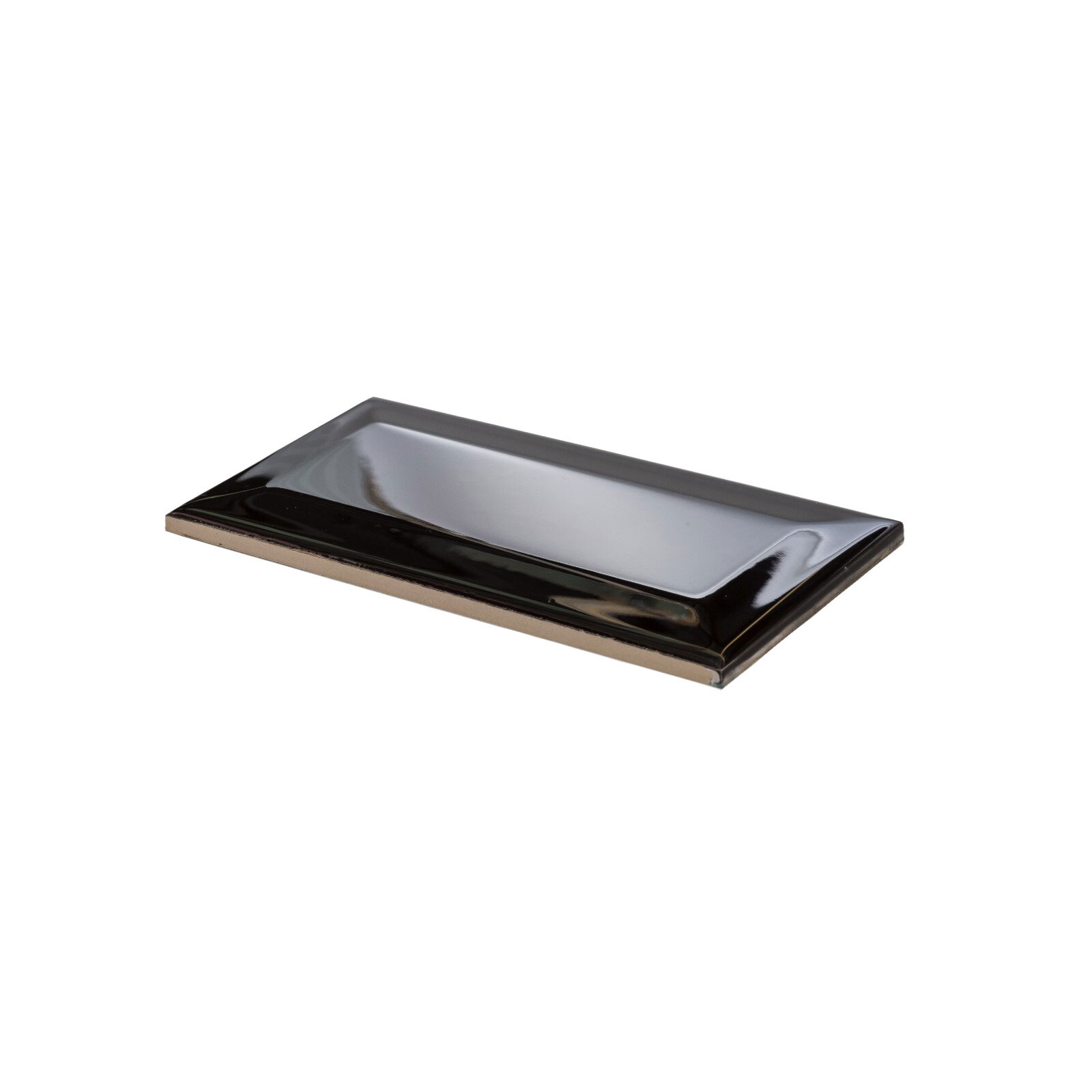 Decor8 152 x 76mm Black Bevel Manhattan Ceramic Wall Tiles 88 Pack