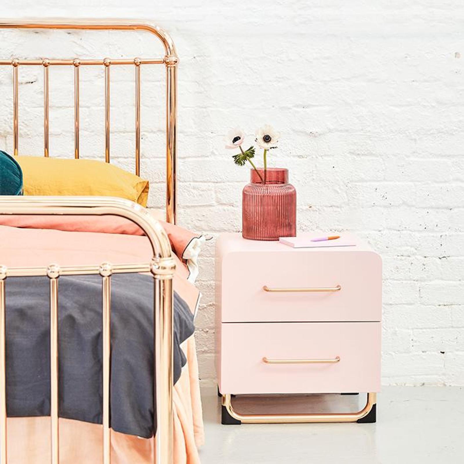Incy Interiors Eden Queen Bed Rose Gold Bunnings Australia