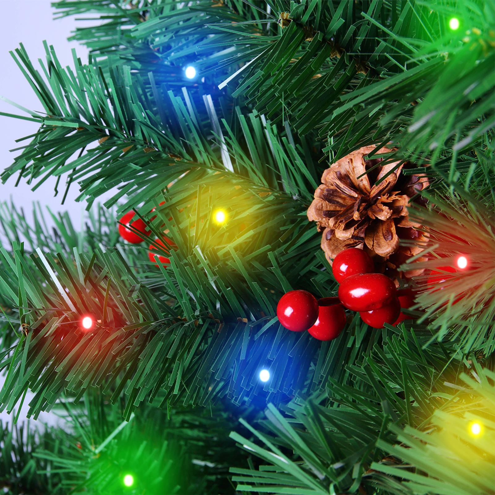 Festiva Christmas Tree With LED 2.1m Green Xmas Trees Pinecone