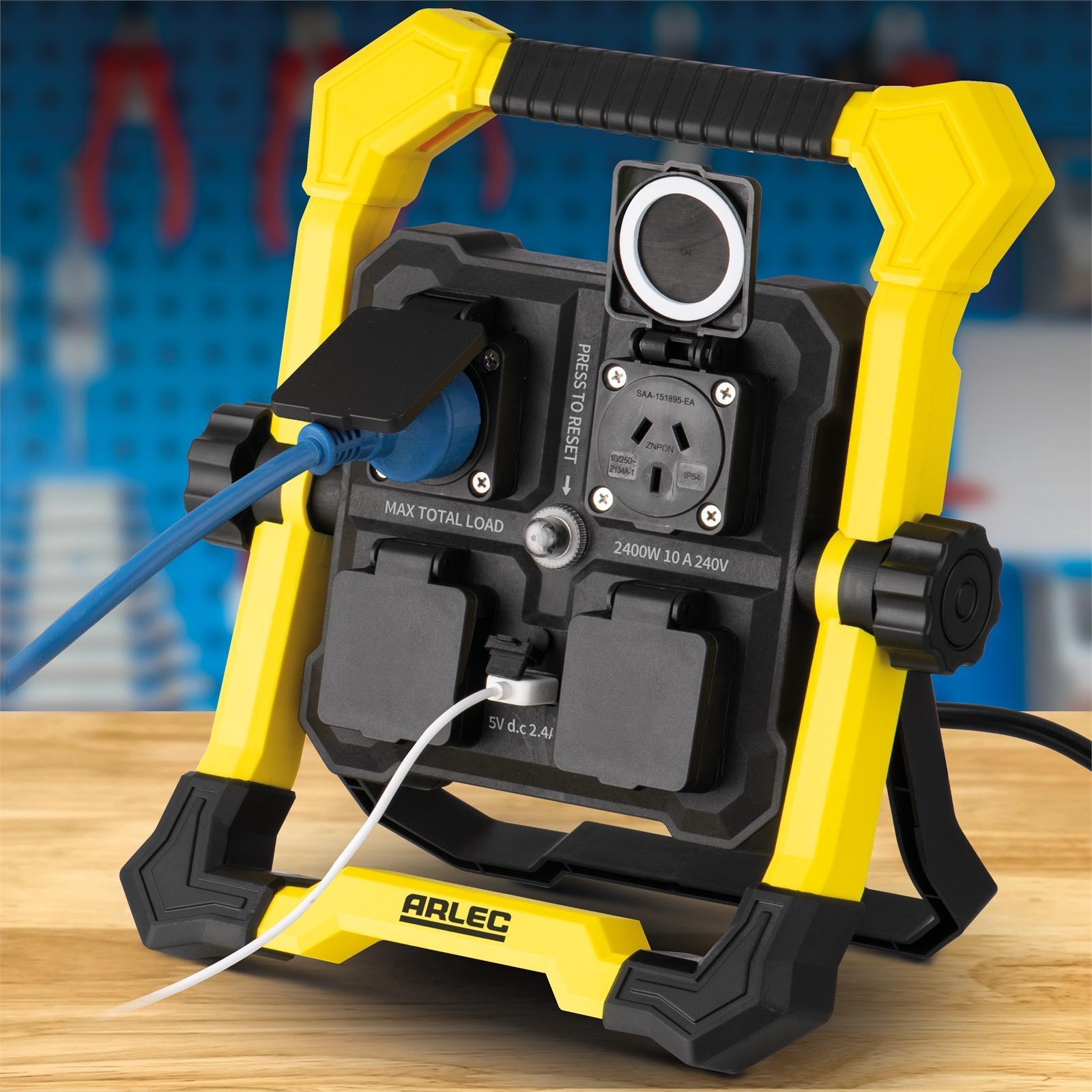 Arlec IP44 4 Outlet Power Station Bunnings Australia