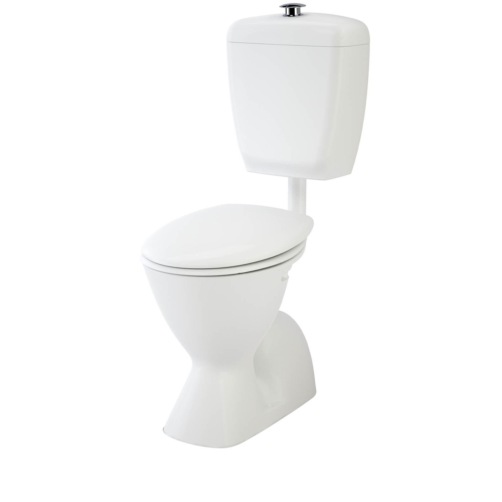 Caroma 4 Star WELS White Cosmo Sovereign Care Toilet Suite S Trap