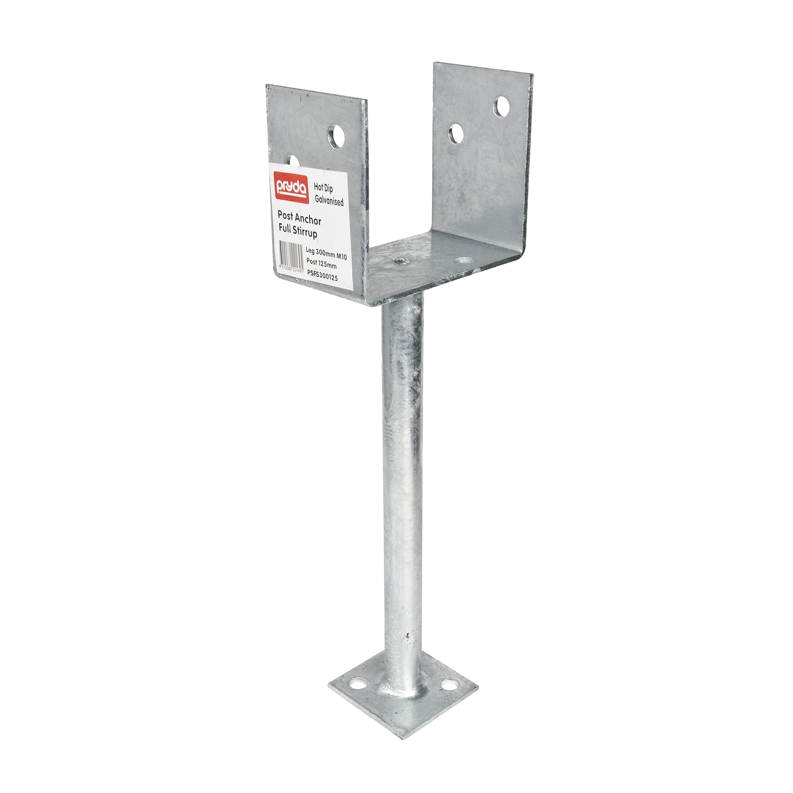 Pryda 300 x 115mm M10 Full Stirrup Post Anchor Bunnings Australia
