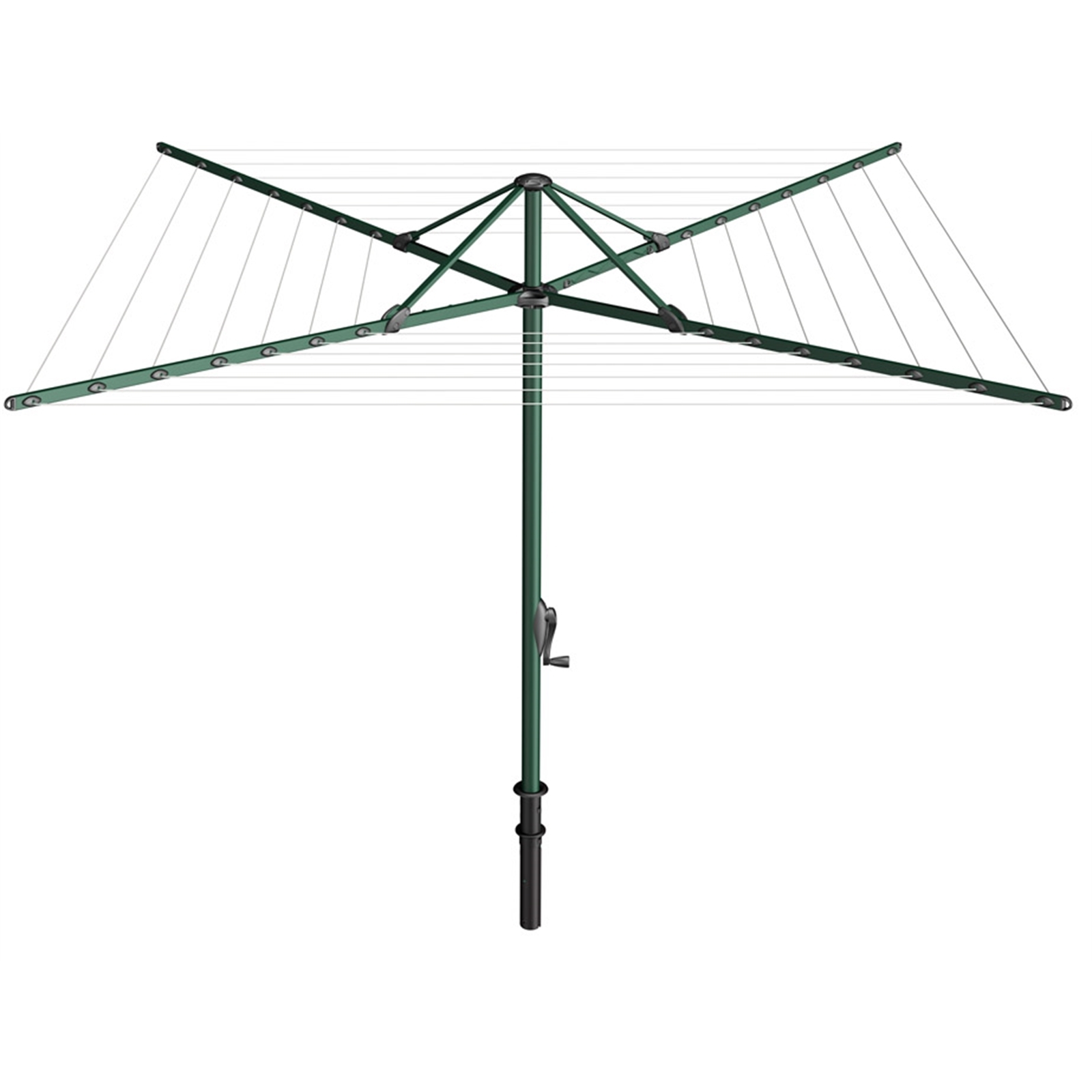 TopDry 46m 7 Line Evergreen Rotary Clothesline Bunnings Australia