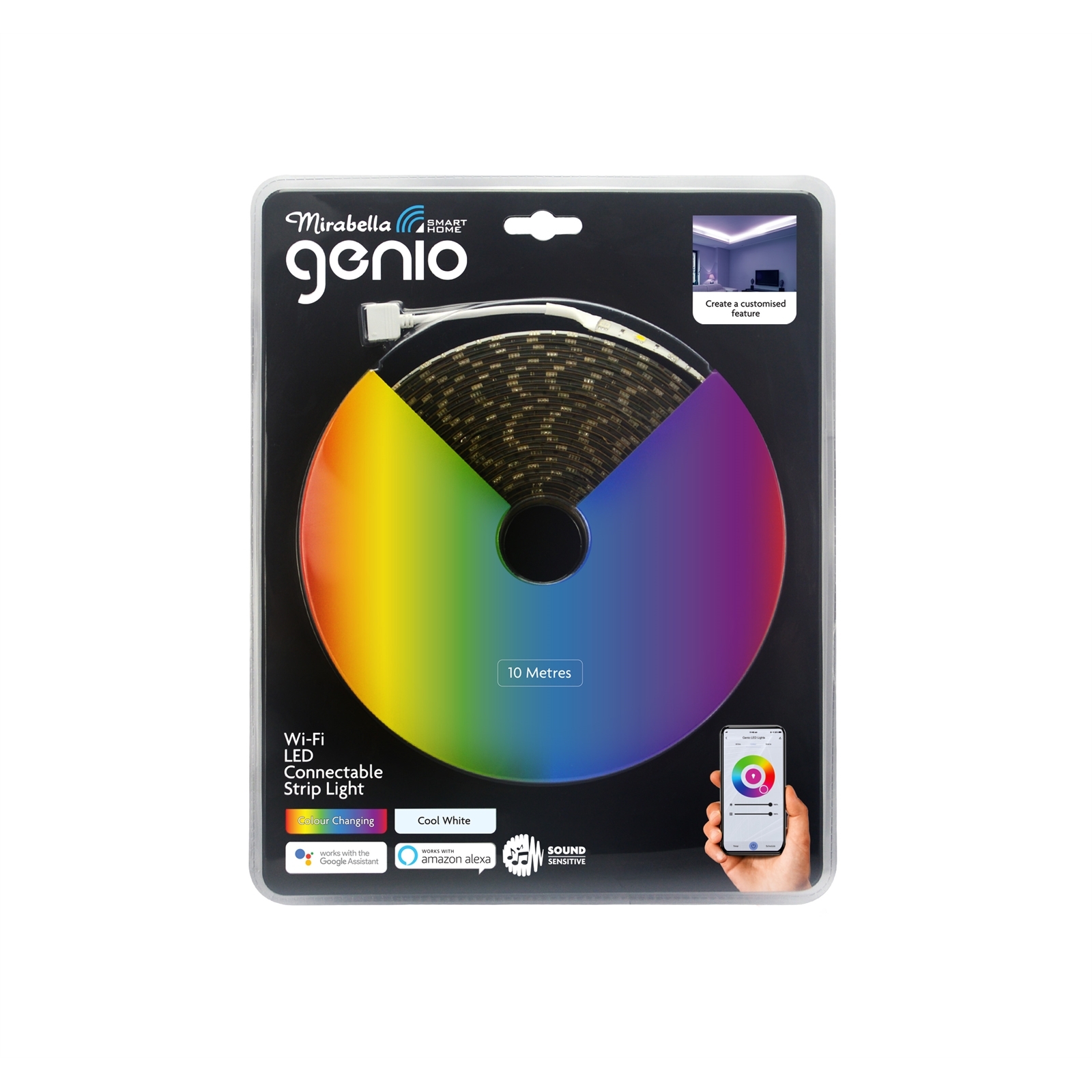 Mirabella 10m Connectable RGB And Cool White Genio Smart WiFi LED