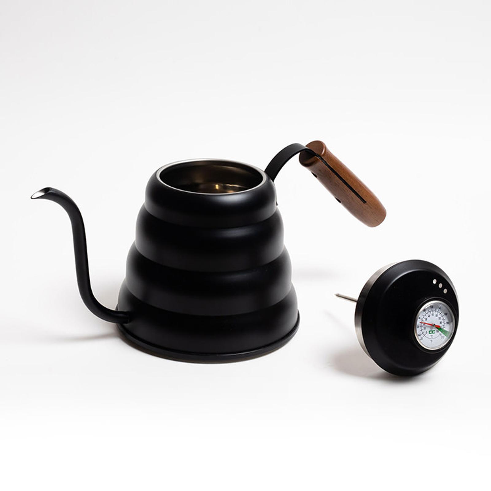 Coffee Culture Pour Over Stovetop Kettle w/ Thermometer 1.2L Black