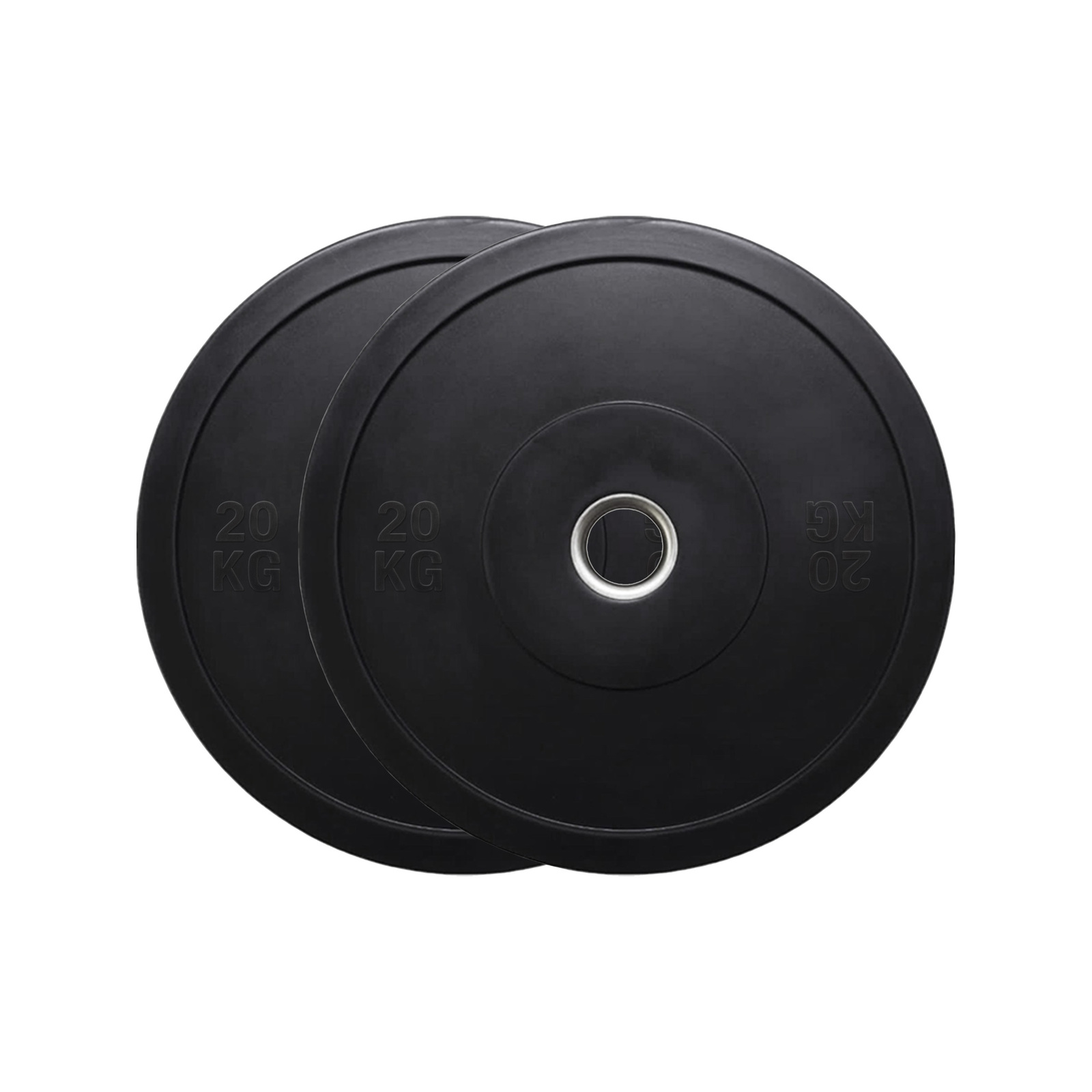 Black Rubber Bumper Weight Plates 15KG PAIR Bunnings Australia