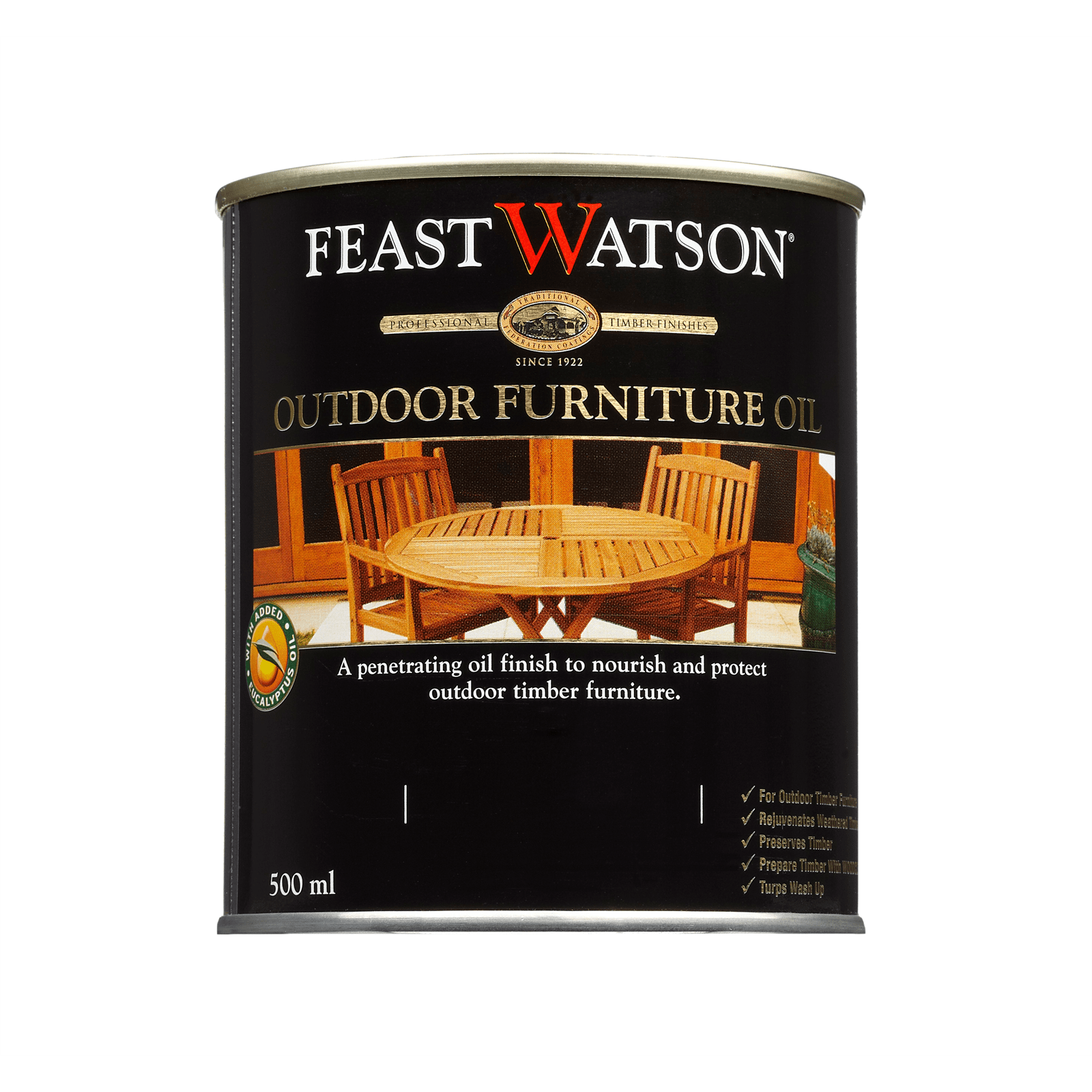 Feast Watson 500ml Teak Outdoor Furniture Oil Bunnings Australia