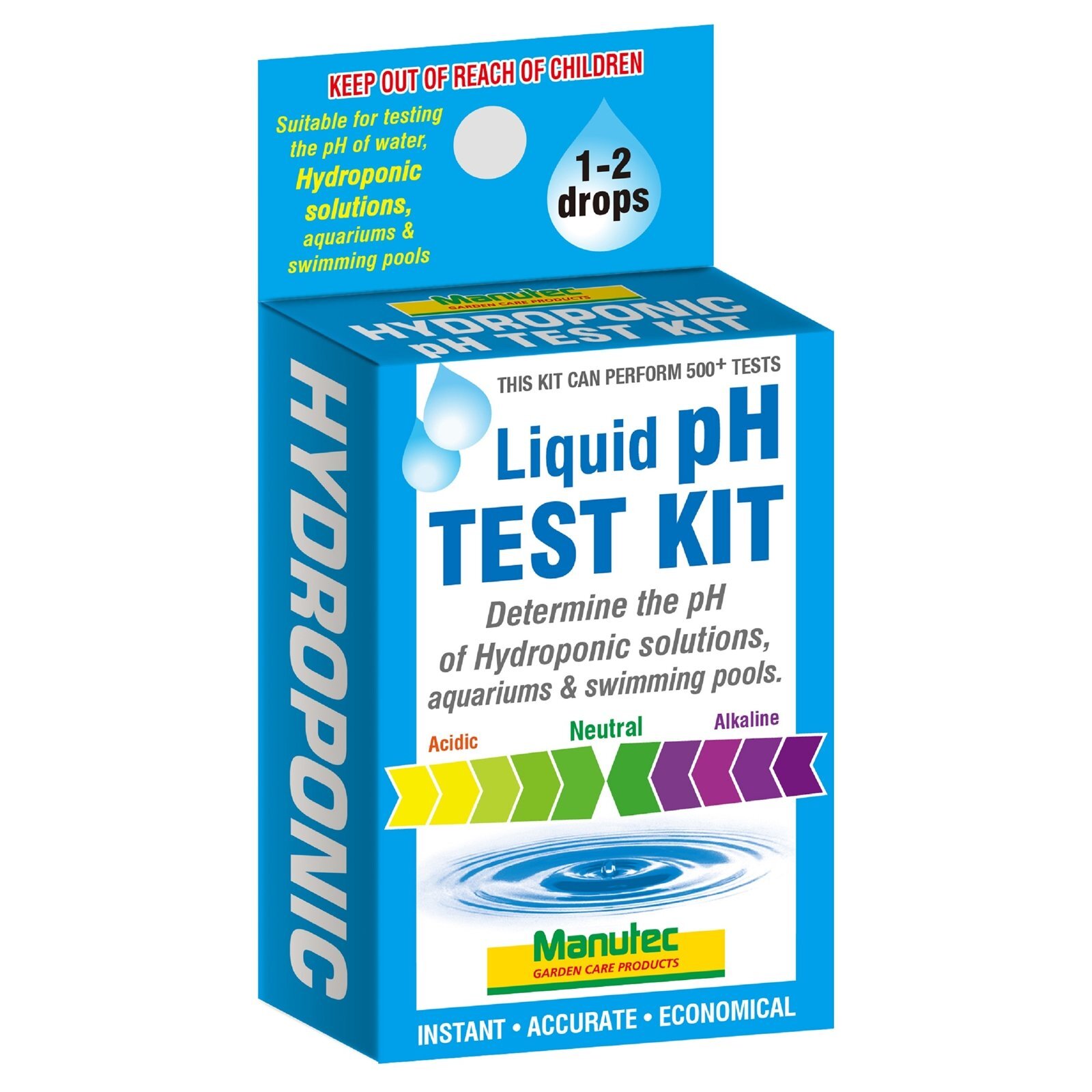 Manutec 50ml Hydroponic Liquid pH Test Kit Bunnings Australia