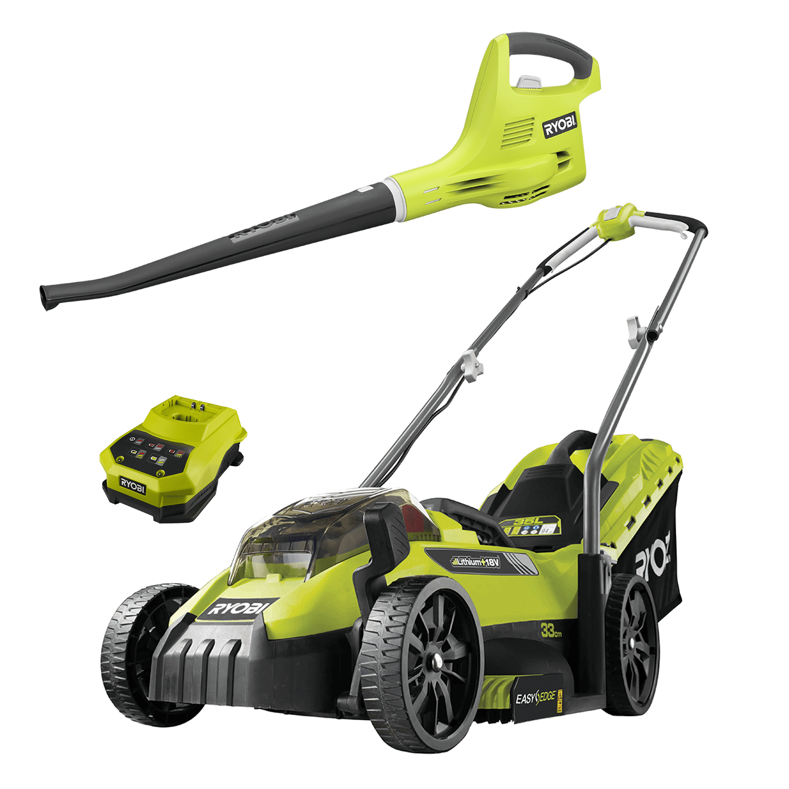 Ryobi One+ 18V 4.0Ah Blower And Mower Kit Bunnings Australia